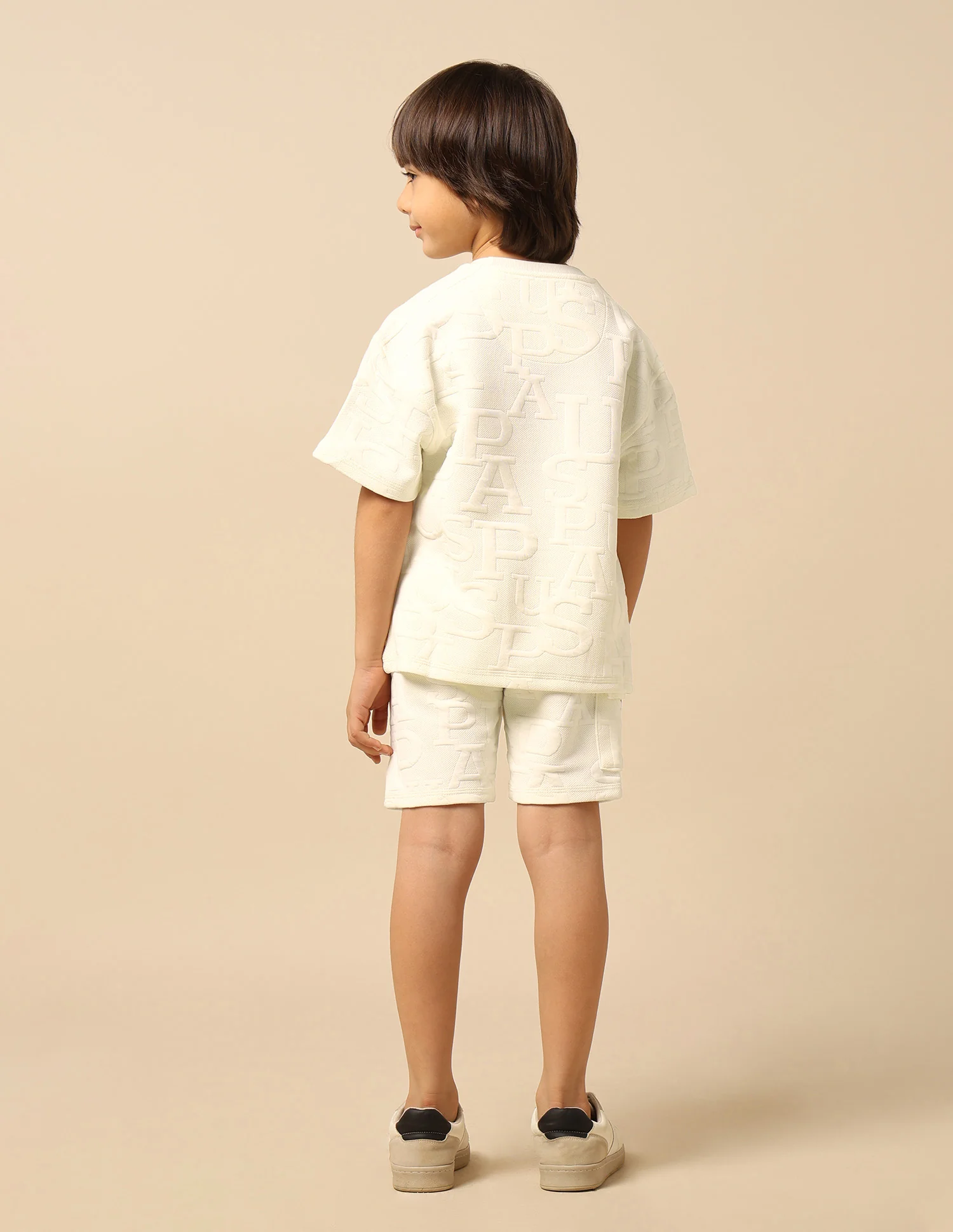 Boys Brand Embossed Boxy Fit T-Shirt - Image 5