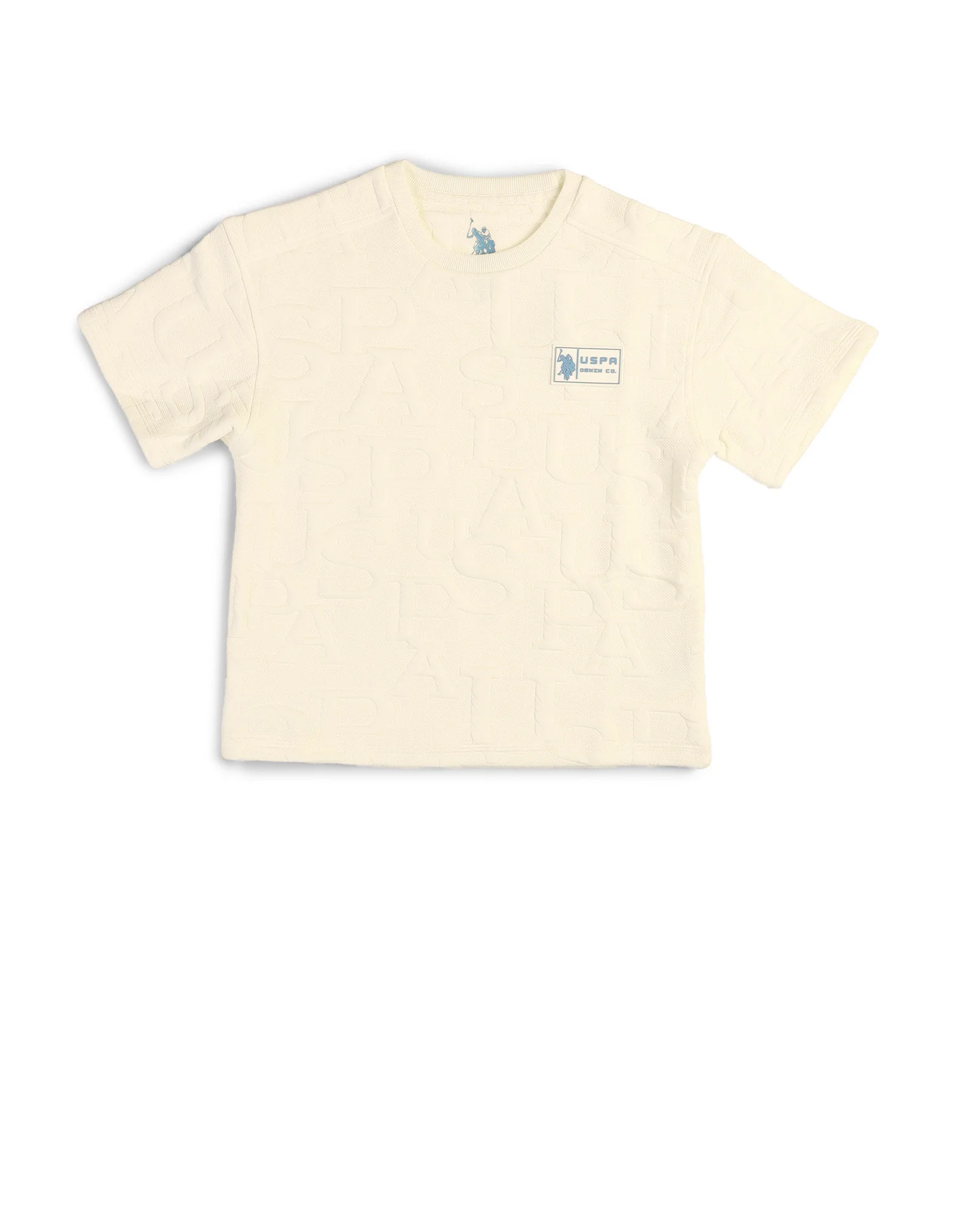 Boys Brand Embossed Boxy Fit T-Shirt - Image 7