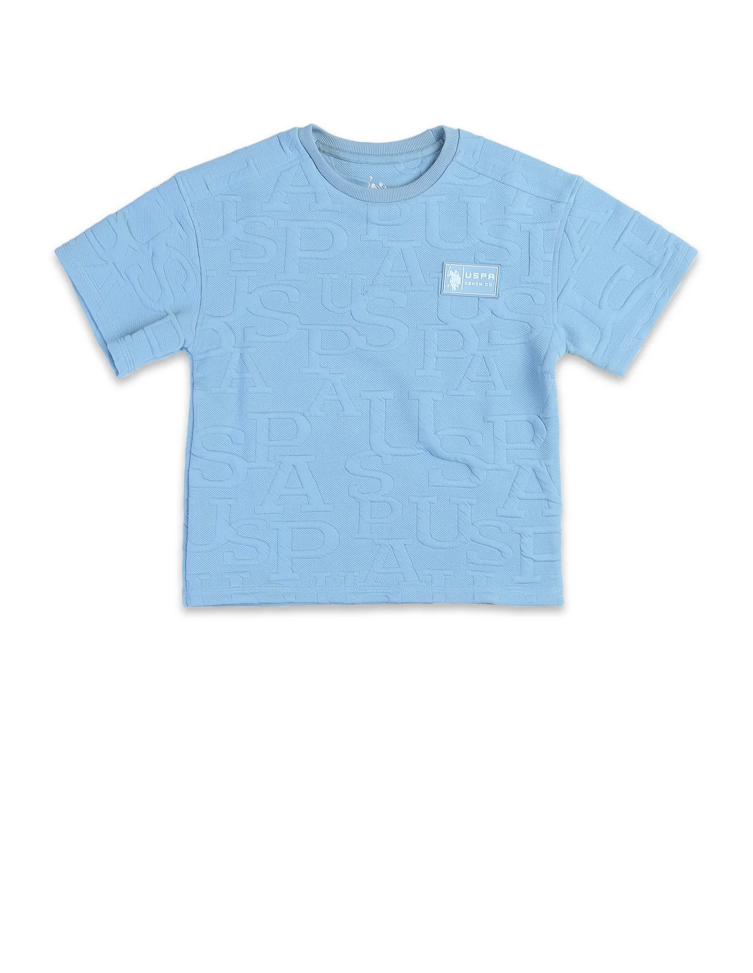 Boys Brand Embossed Boxy Fit T-Shirt - Image 7