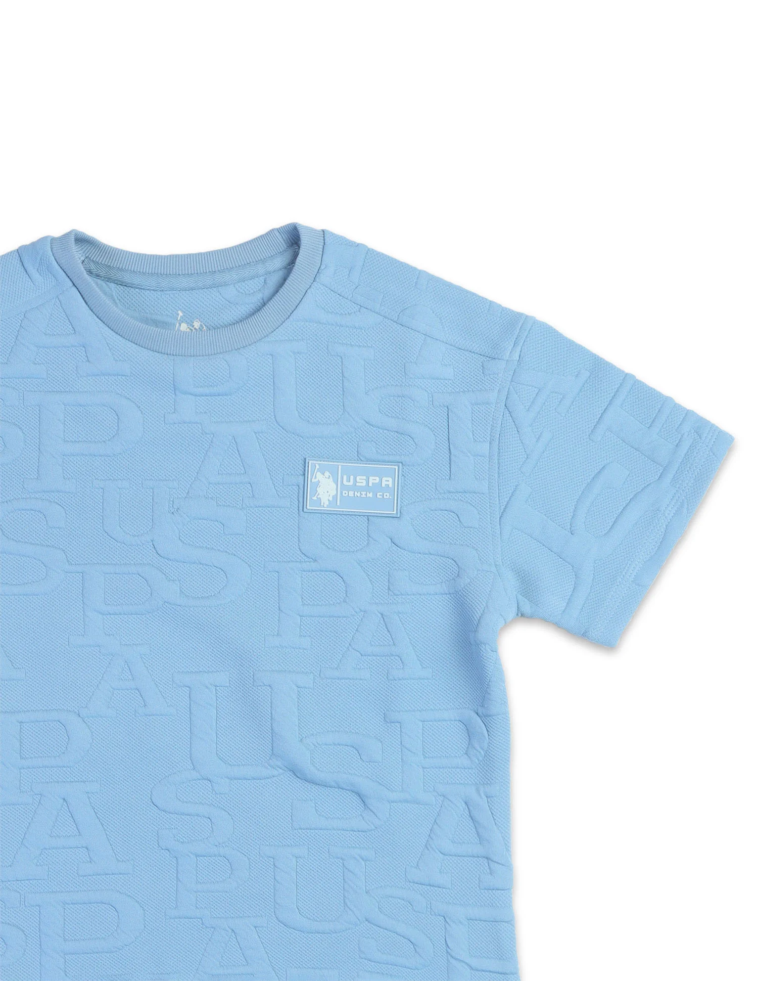 Boys Brand Embossed Boxy Fit T-Shirt - Image 9