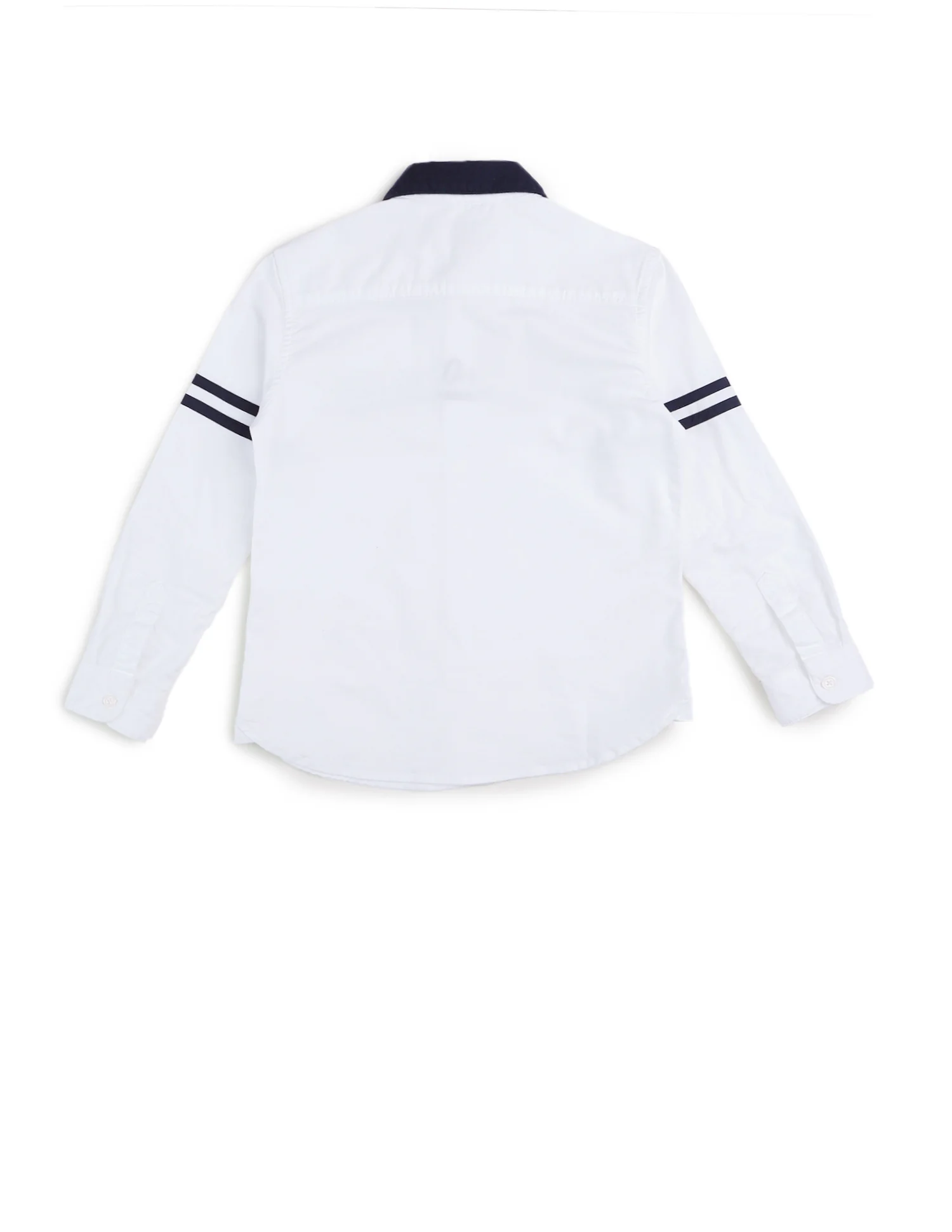 Boys Brand Embossed Oxford Shirt - Image 8
