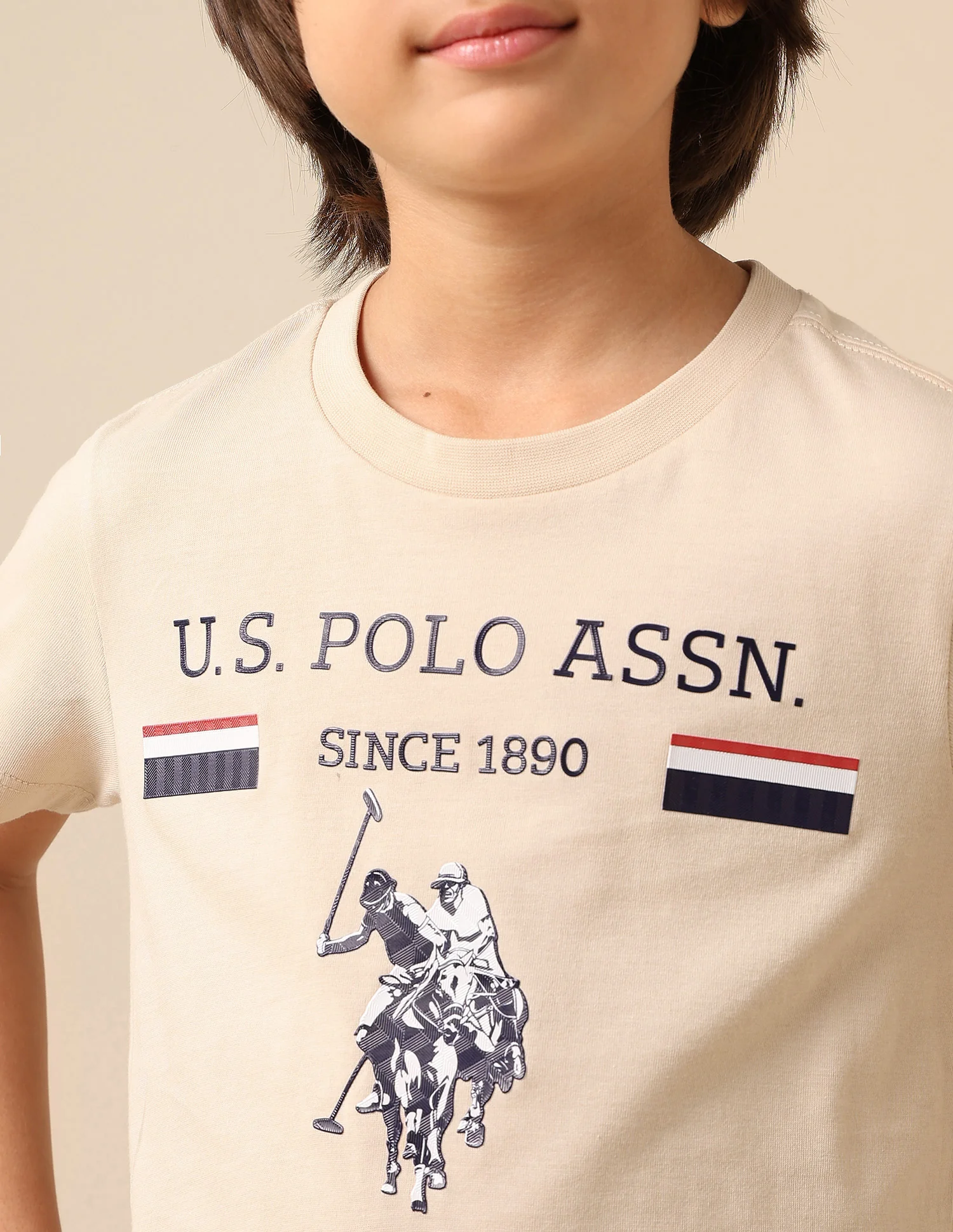 Boys Brand Embossed Pure Cotton T Shirt - Image 6