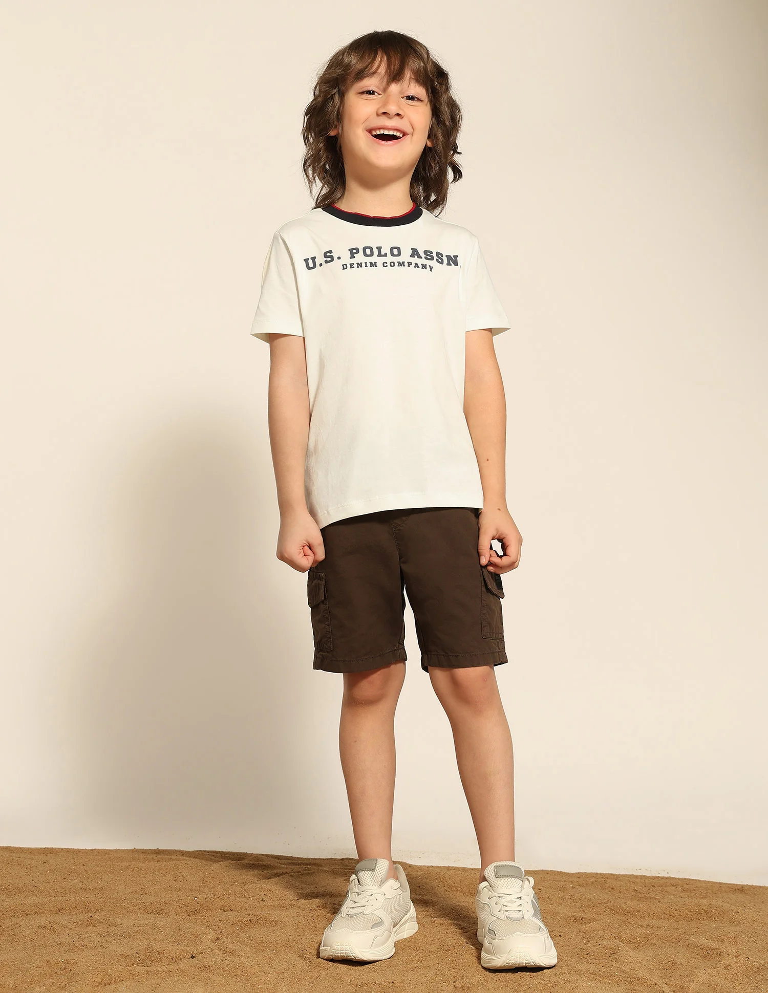 Boys Brand Embossed Pure Cotton T-Shirt - Image 3