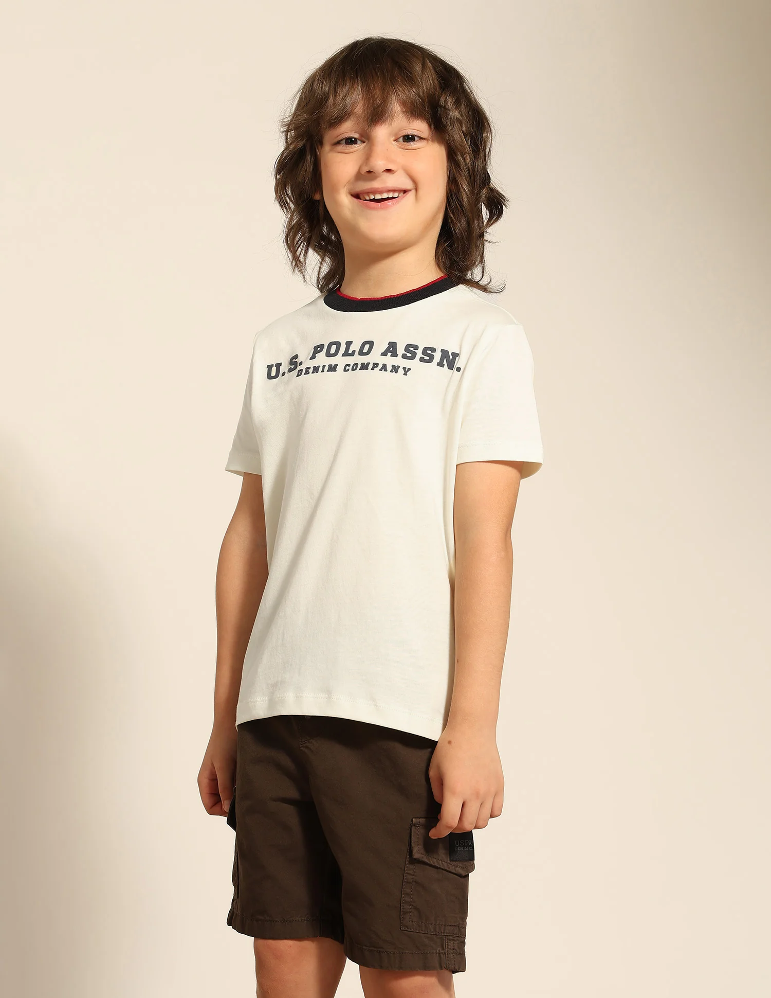 Boys Brand Embossed Pure Cotton T-Shirt - Image 4