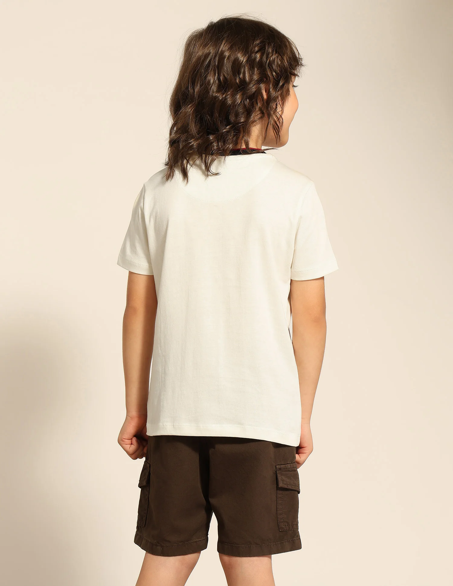 Boys Brand Embossed Pure Cotton T-Shirt - Image 5