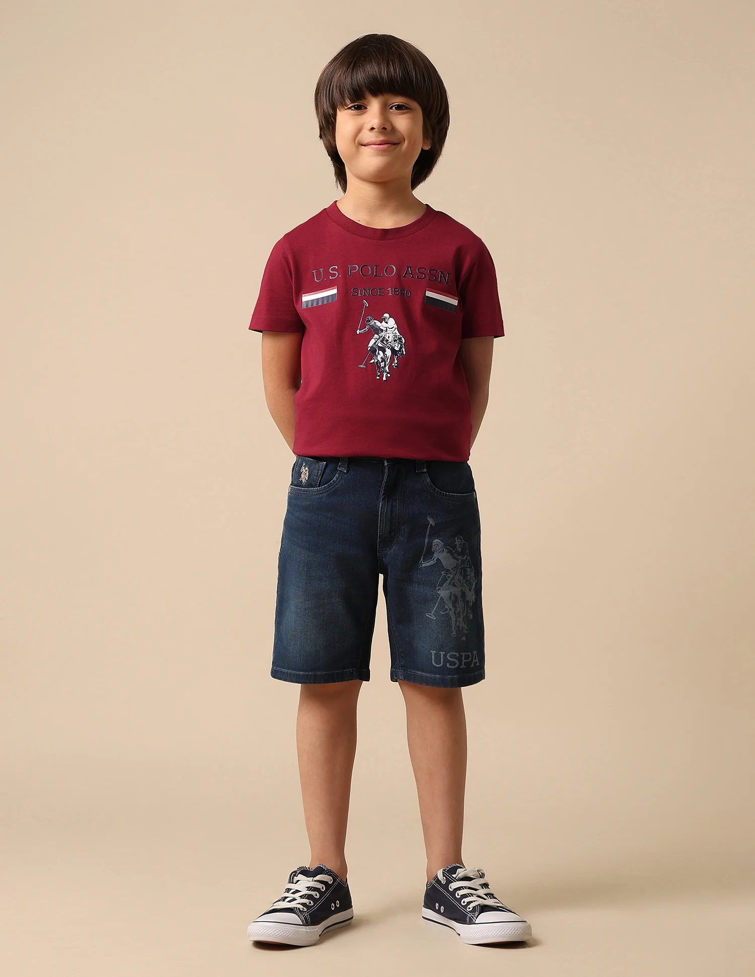 Boys Brand Embossed Pure Cotton T Shirt - Image 3