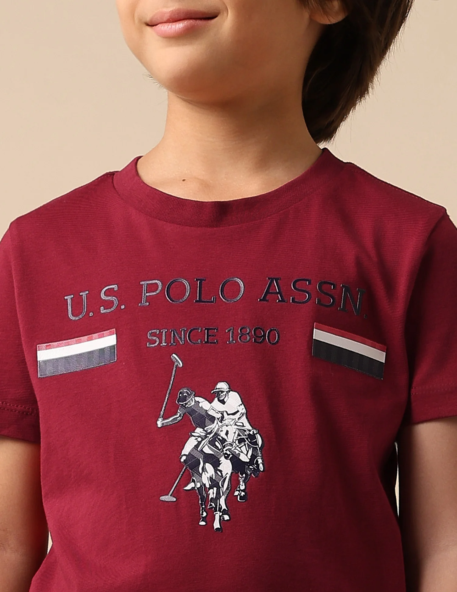 Boys Brand Embossed Pure Cotton T Shirt - Image 6