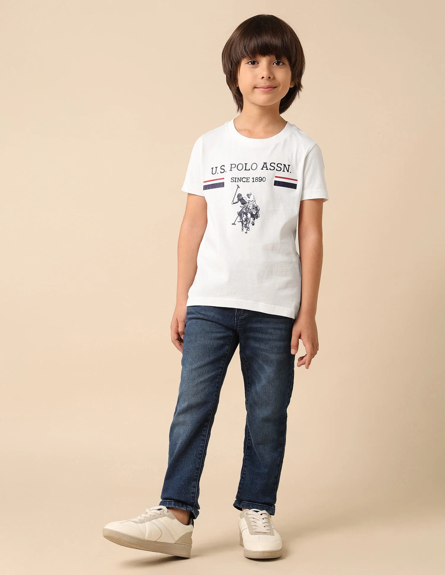 Boys Brand Embossed Pure Cotton T Shirt - Image 3