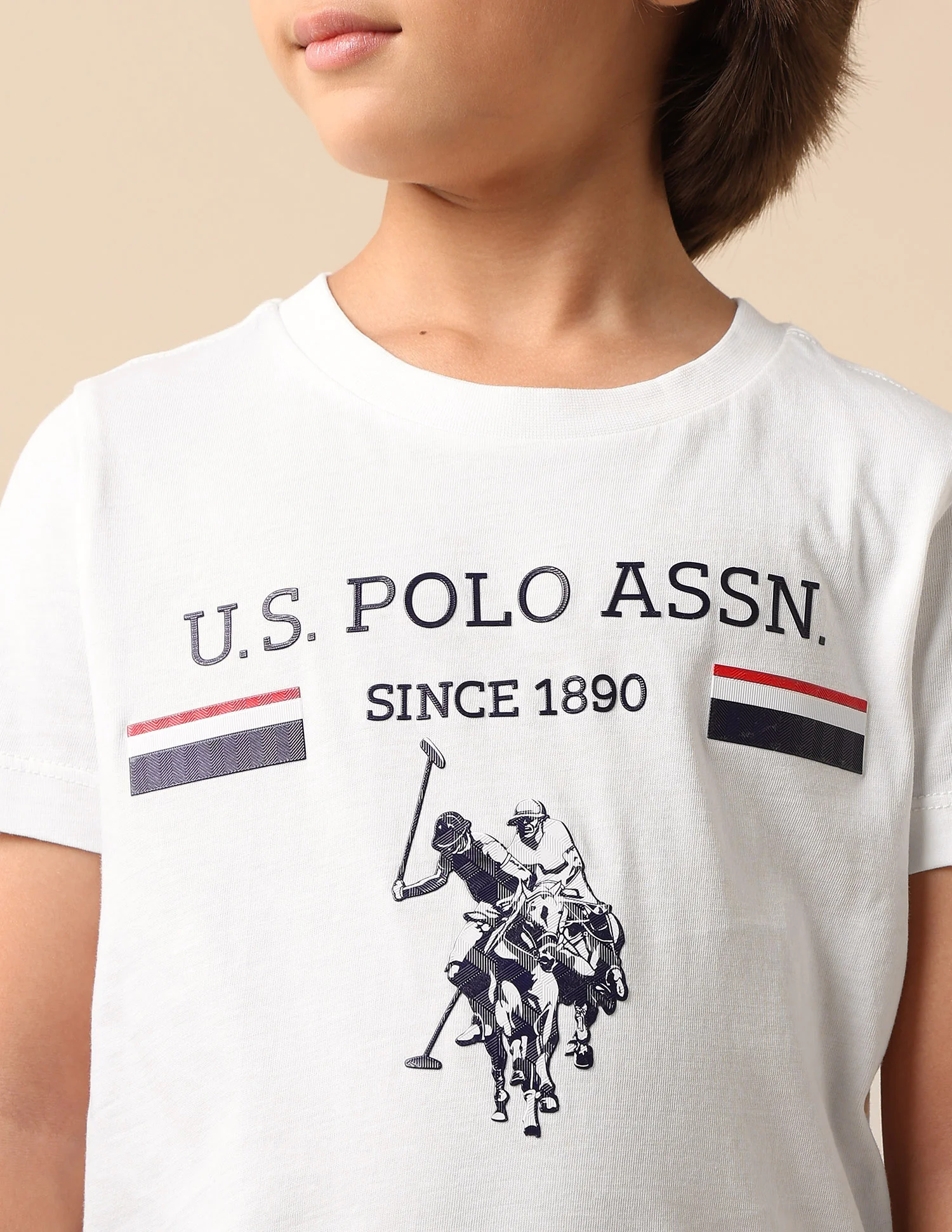 Boys Brand Embossed Pure Cotton T Shirt - Image 6