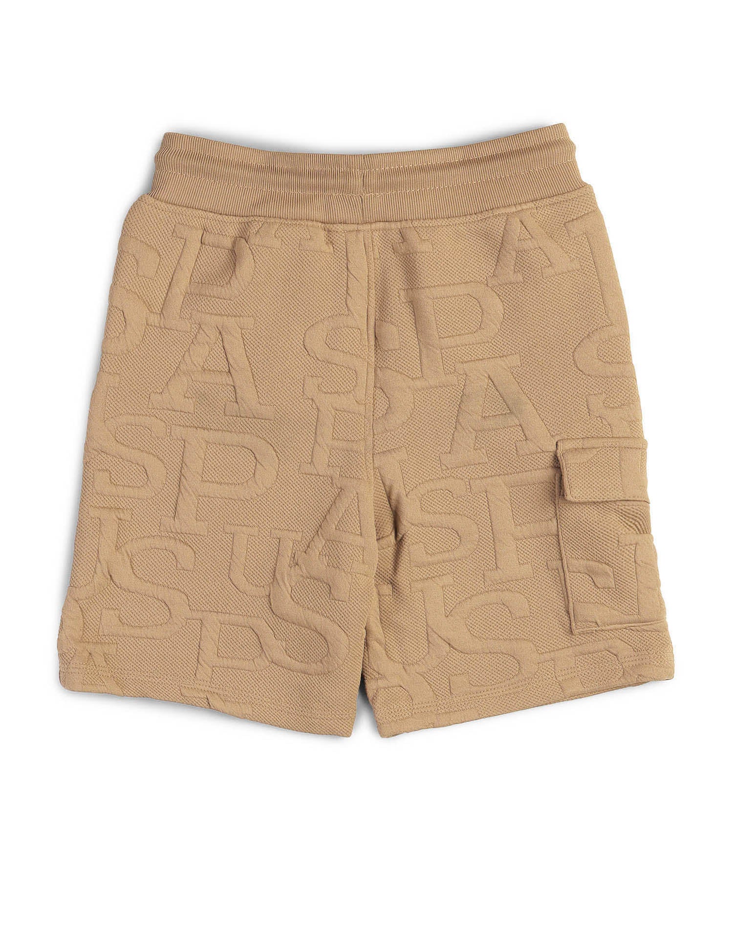 Boys Brand Embossed Regular Fit Shorts - Image 9