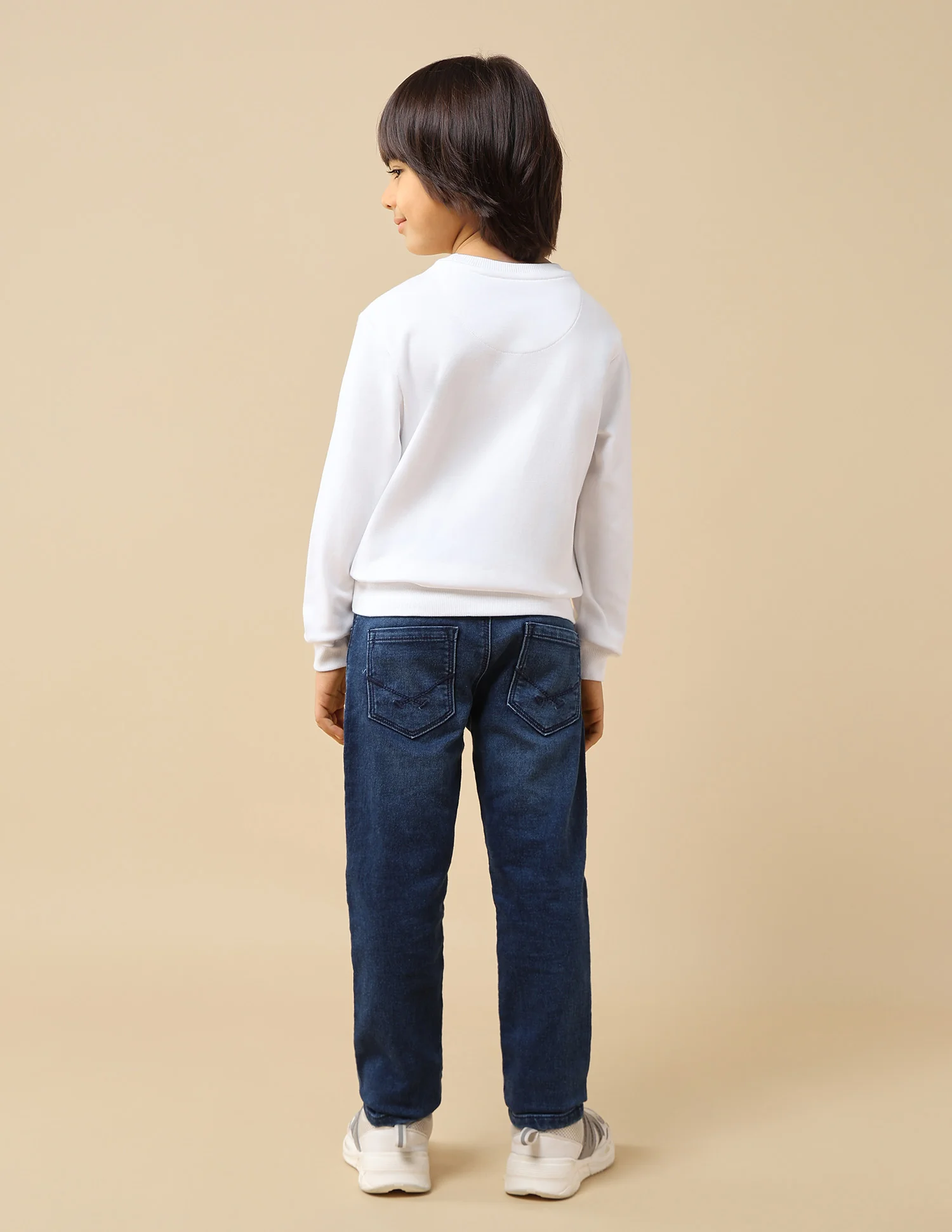 Boys Brand Embossed Regular Fit Sweatshirt - Image 5