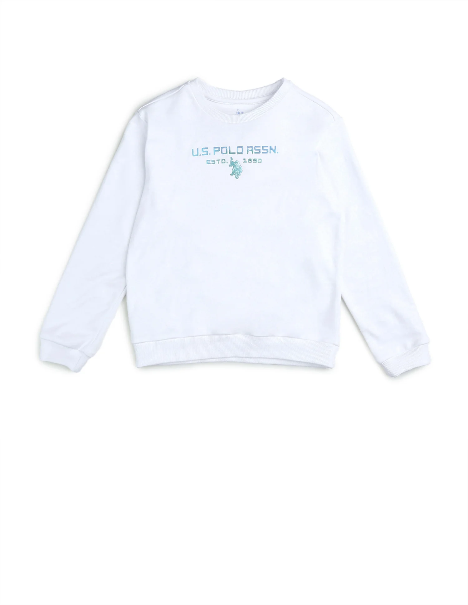 Boys Brand Embossed Regular Fit Sweatshirt - Image 7