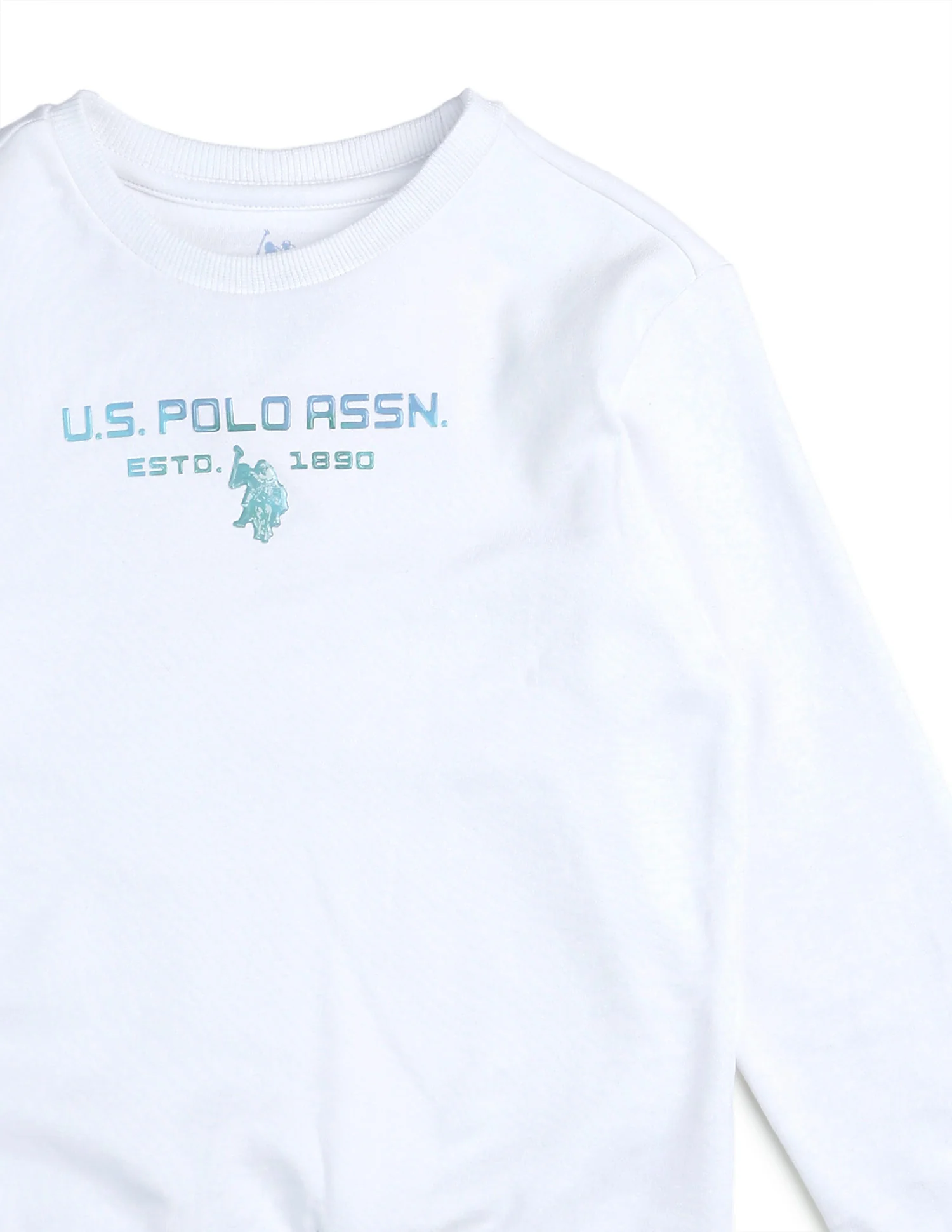 Boys Brand Embossed Regular Fit Sweatshirt - Image 9