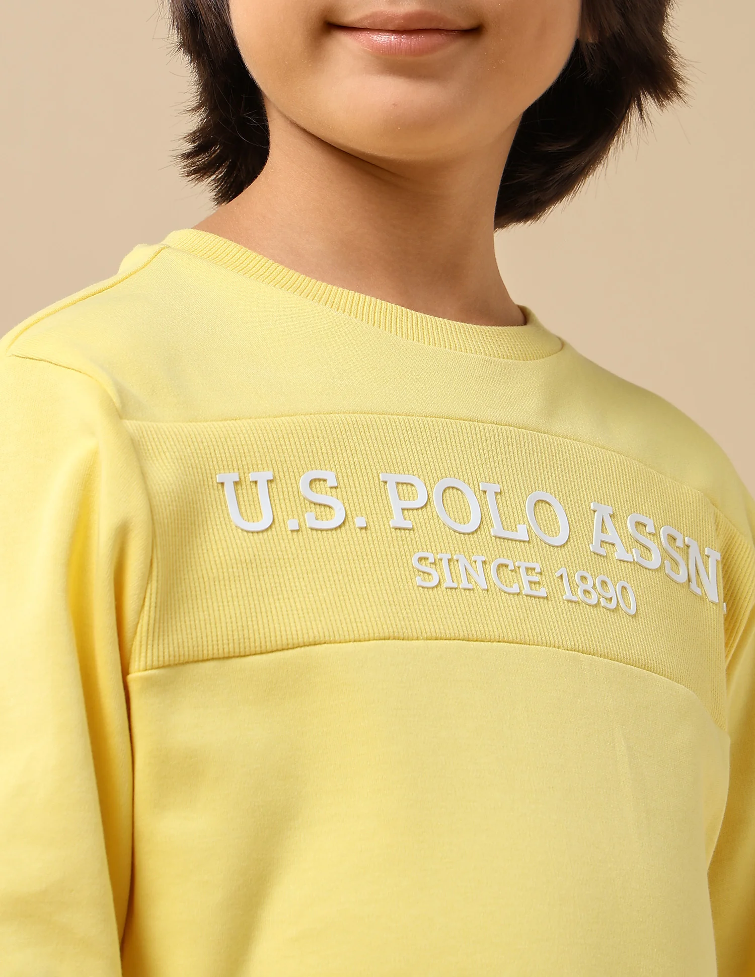 Boys Brand Embossed Regular Fit Sweatshirt - Image 6