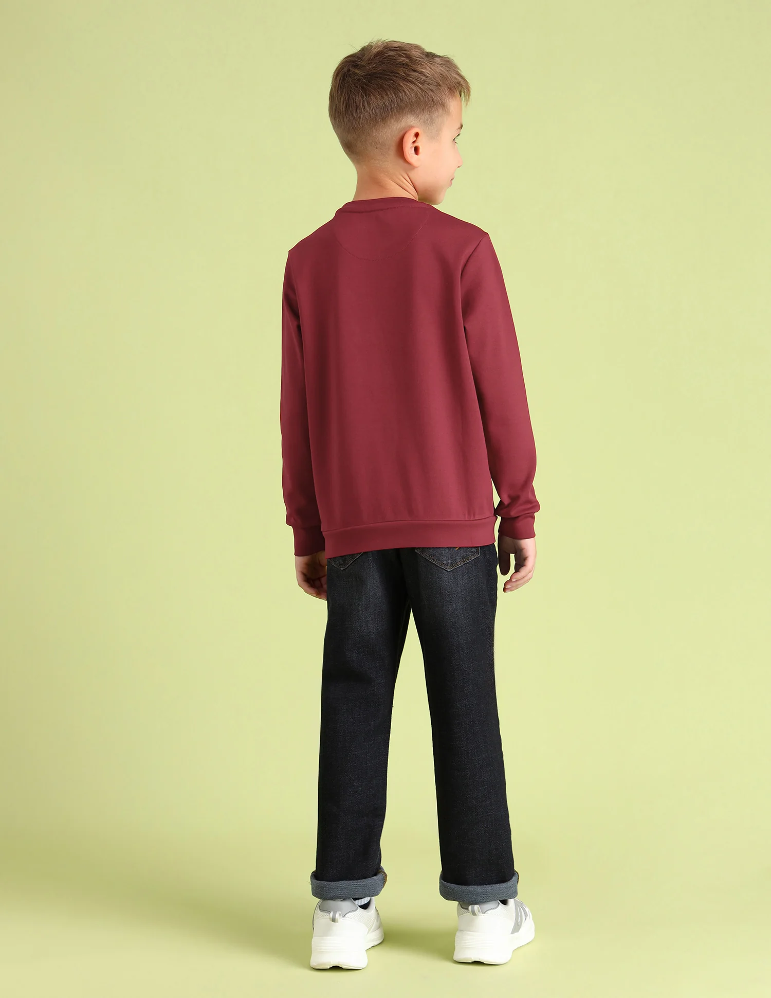 Boys Brand Embossed Regular Fit Sweatshirt - Image 4