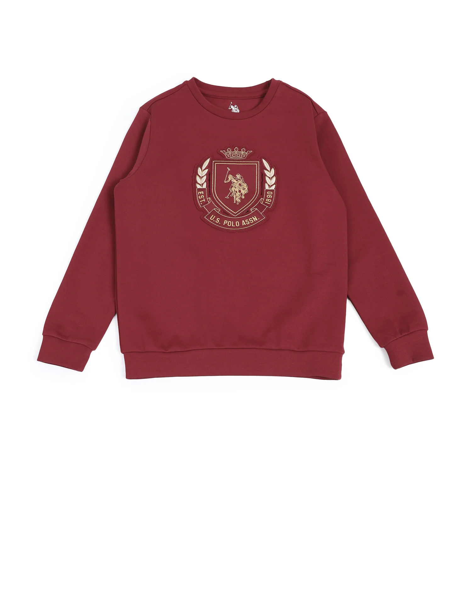 Boys Brand Embossed Regular Fit Sweatshirt - Image 5