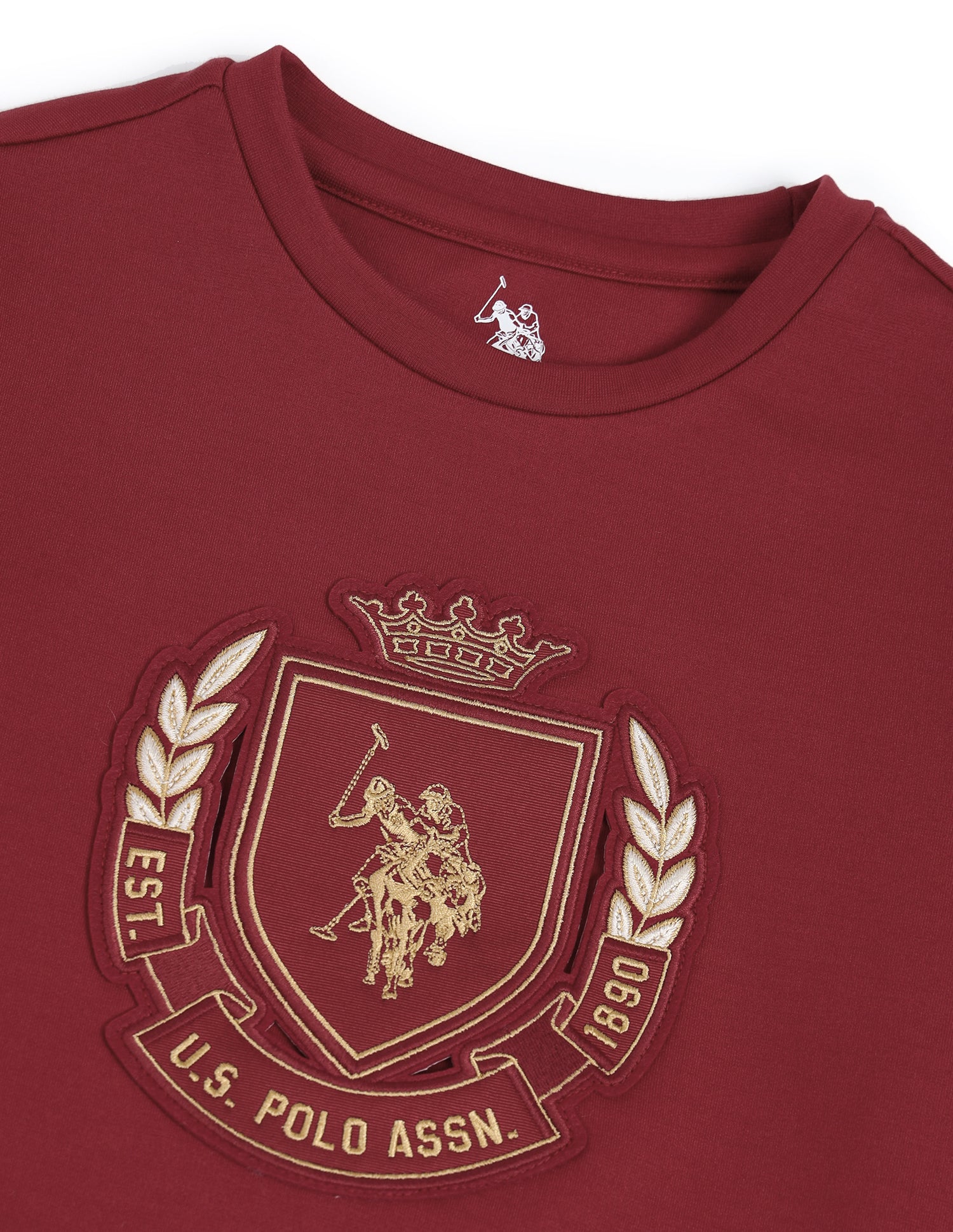Boys Brand Embossed Regular Fit Sweatshirt - Image 7