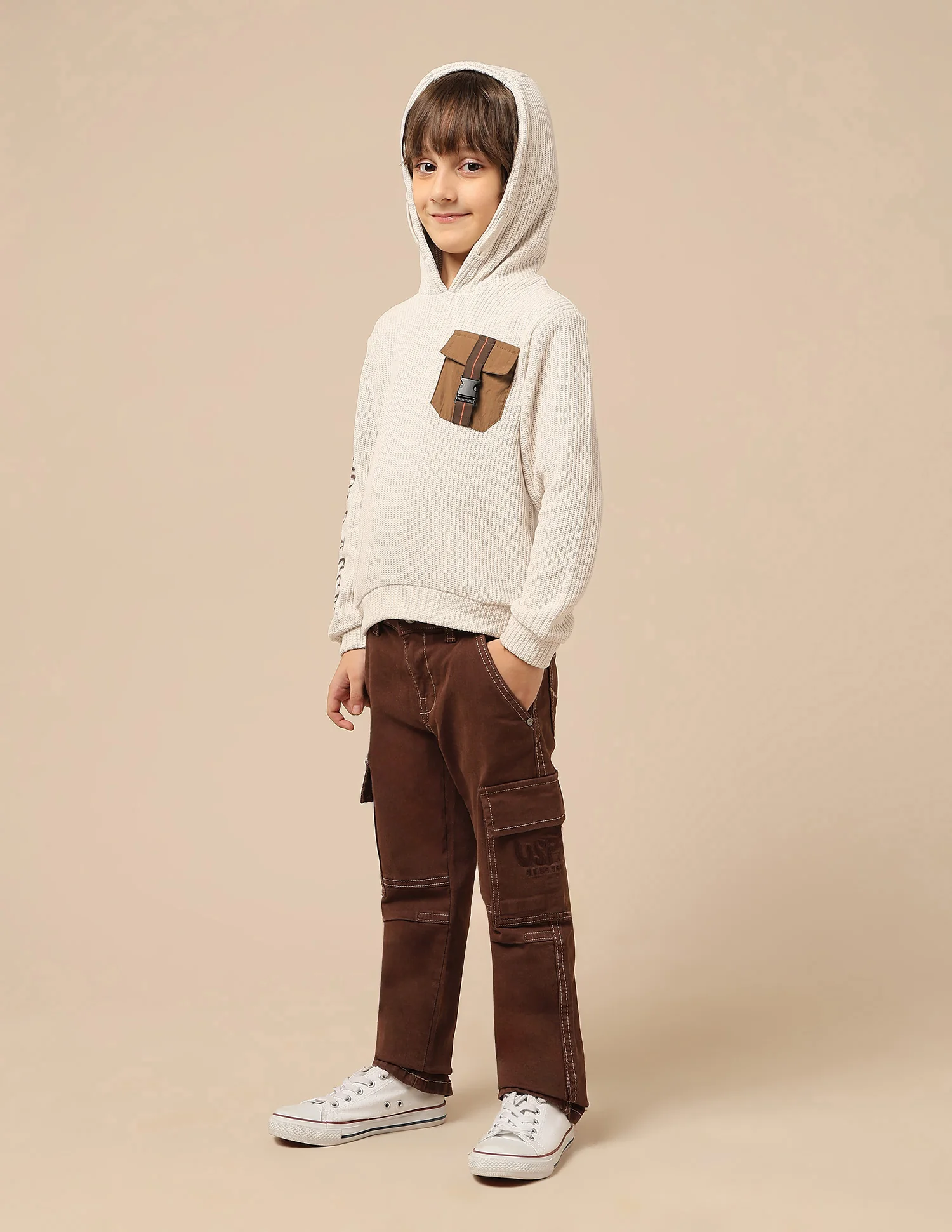 Boys Brand Embroidered Hooded Sweatshirt - Image 4
