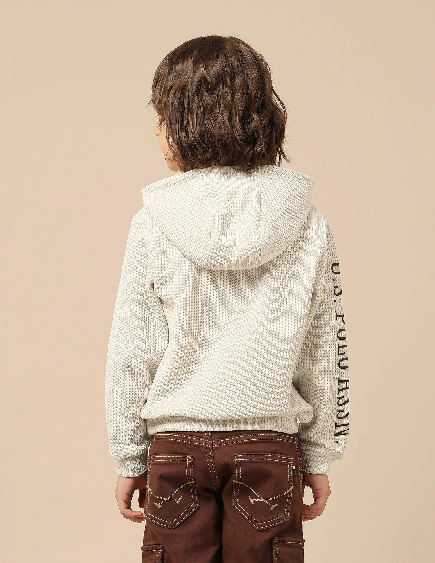 Boys Brand Embroidered Hooded Sweatshirt - Image 5