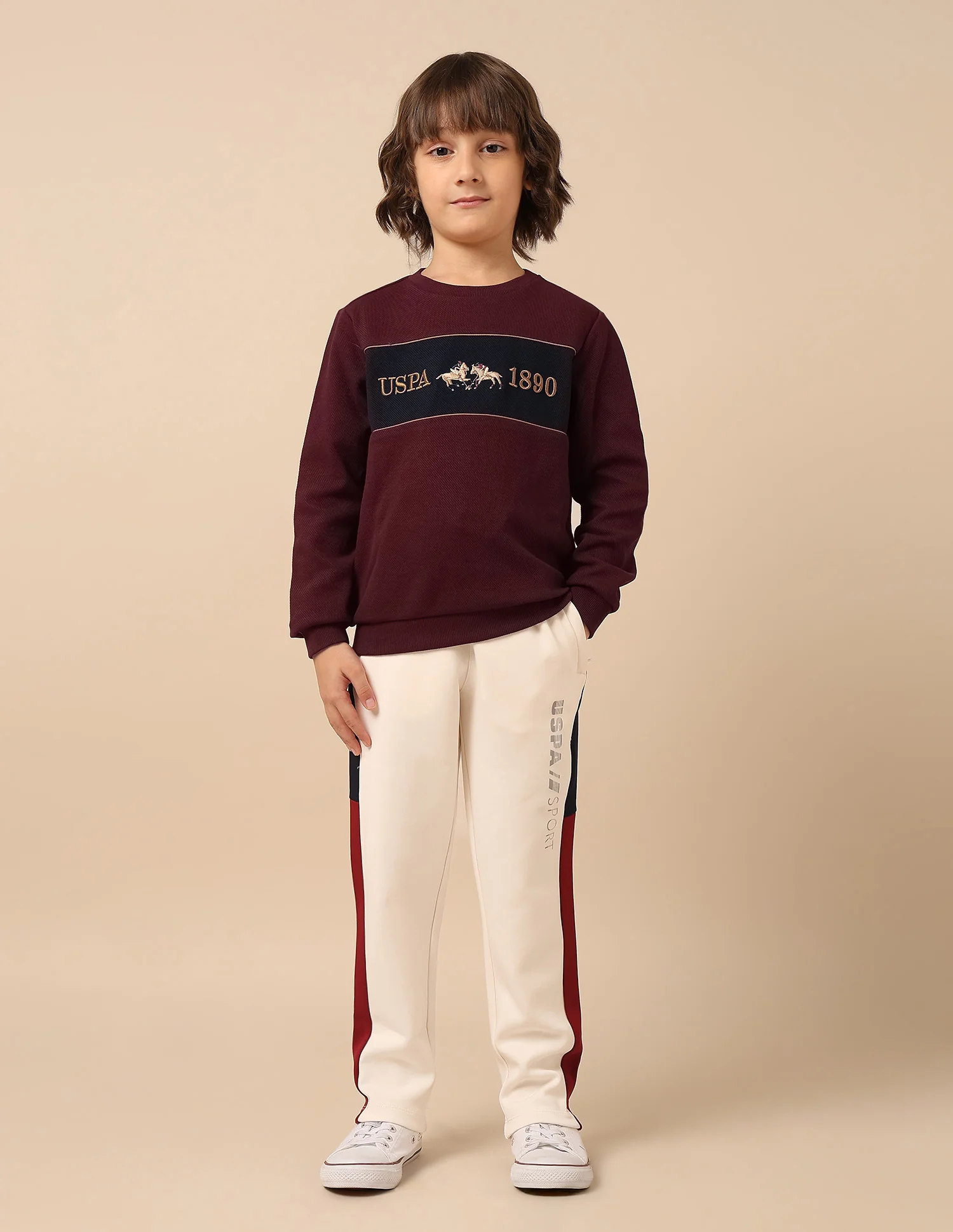 Boys Brand Embroidered Mini Me Sweatshirt - Image 3
