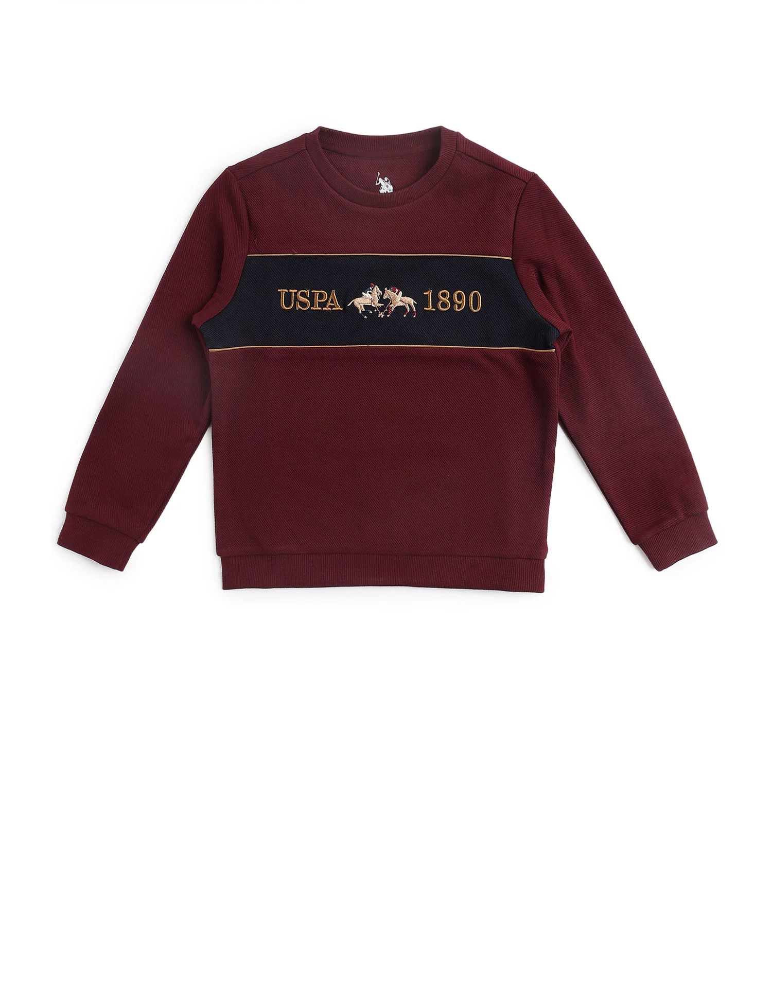 Boys Brand Embroidered Mini Me Sweatshirt - Image 8