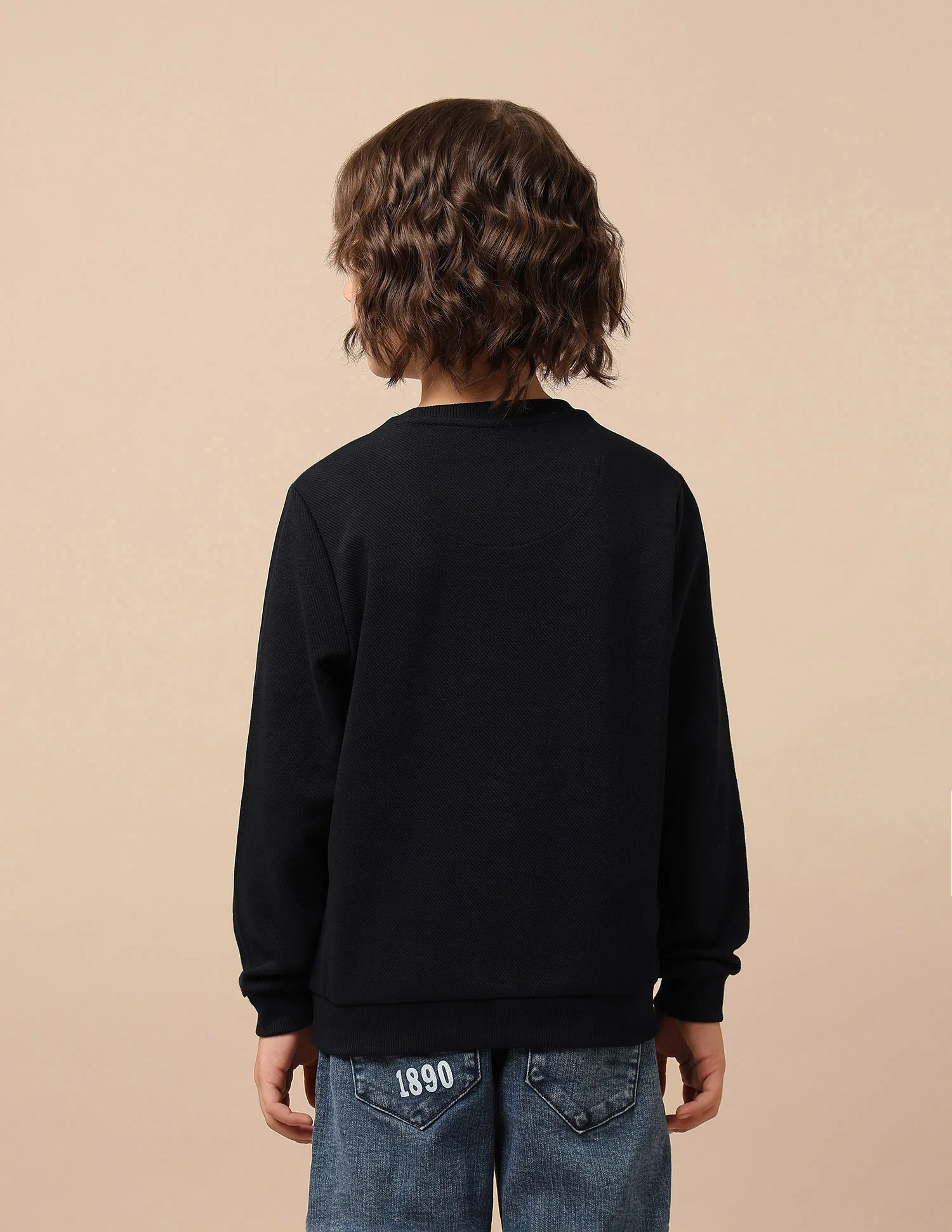 Boys Brand Embroidered Mini Me Sweatshirt - Image 5