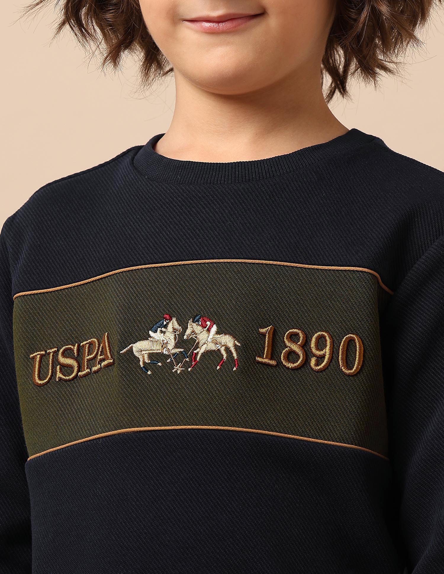 Boys Brand Embroidered Mini Me Sweatshirt - Image 7