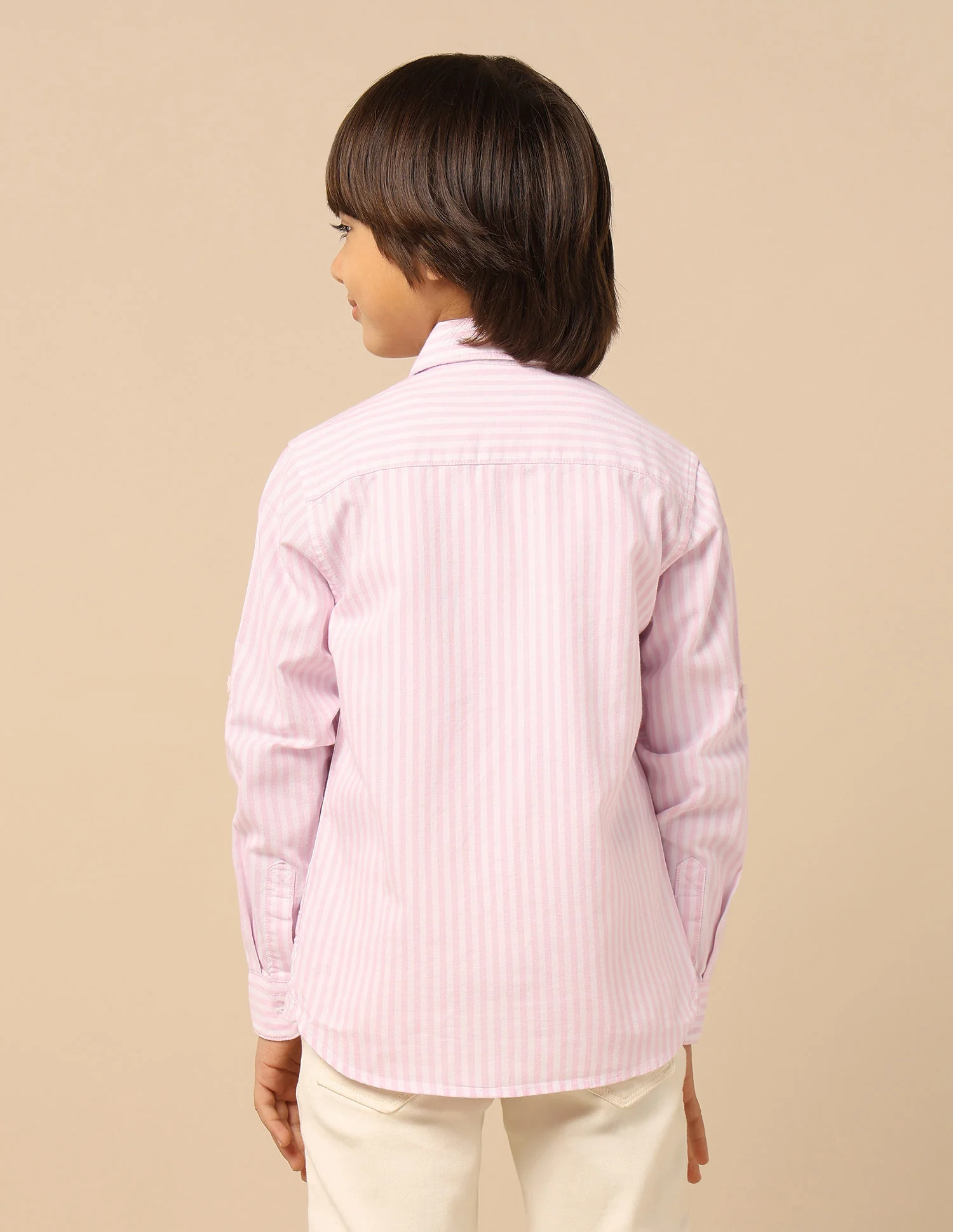 Boys Brand Embroidered Oxford Shirt - Image 5
