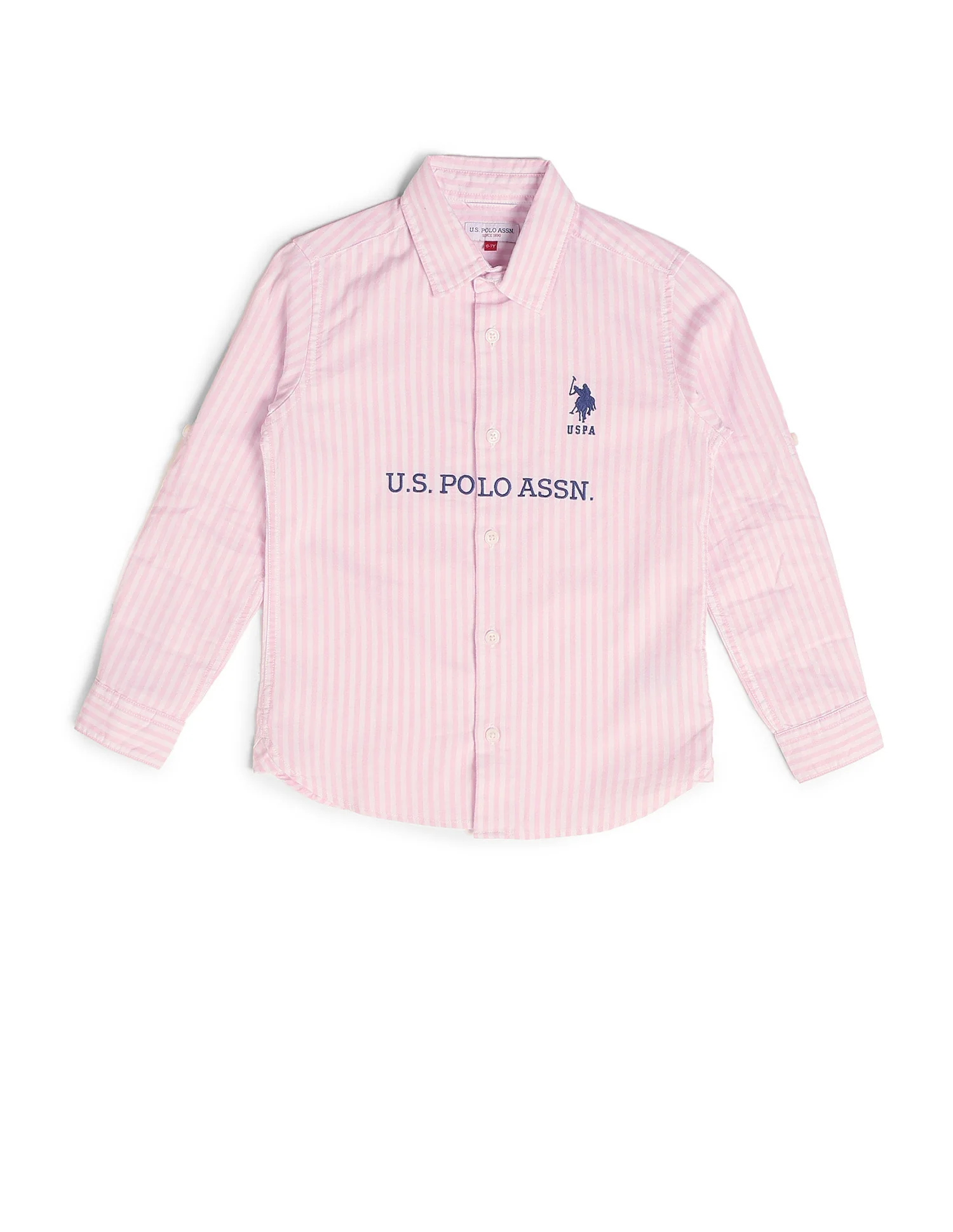 Boys Brand Embroidered Oxford Shirt - Image 7