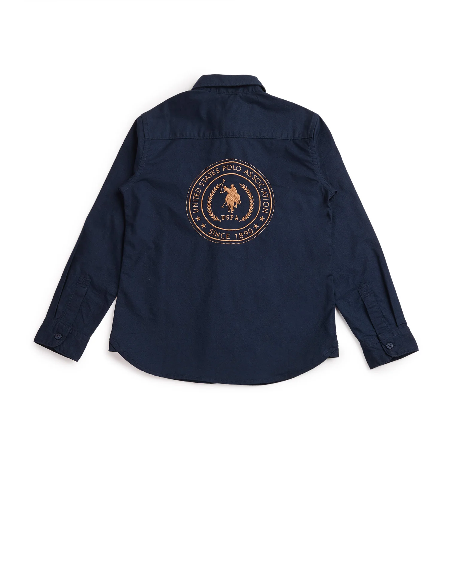 Boys Brand Embroidered Oxford Shirt - Image 8