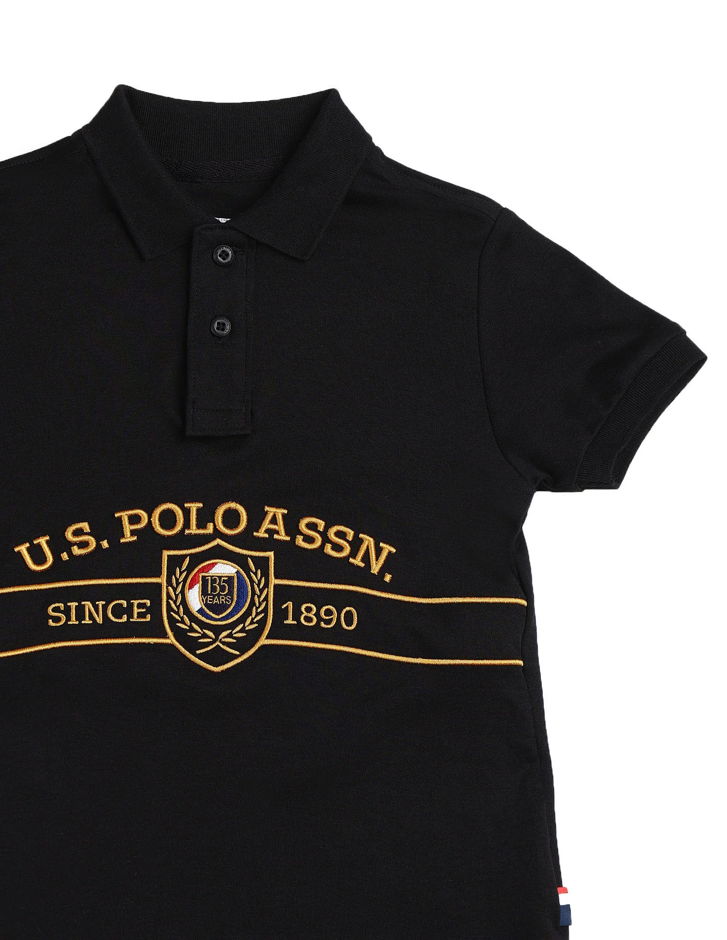 Boys Brand Embroidered Pure Cotton Polo Shirt - Image 9