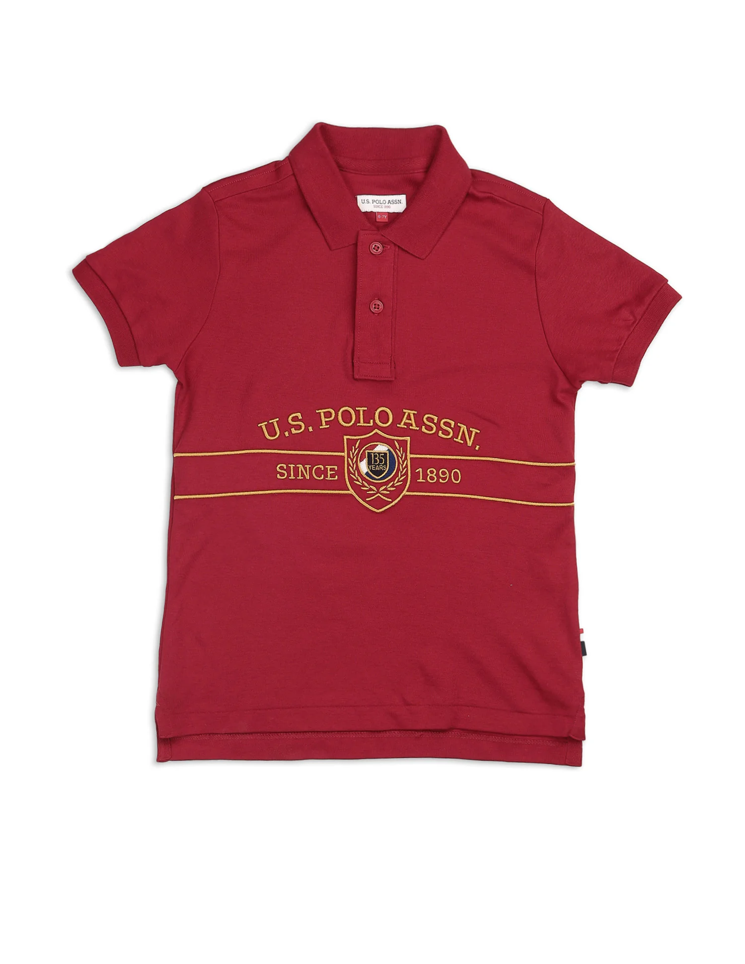 Boys Brand Embroidered Pure Cotton Polo Shirt - Image 7