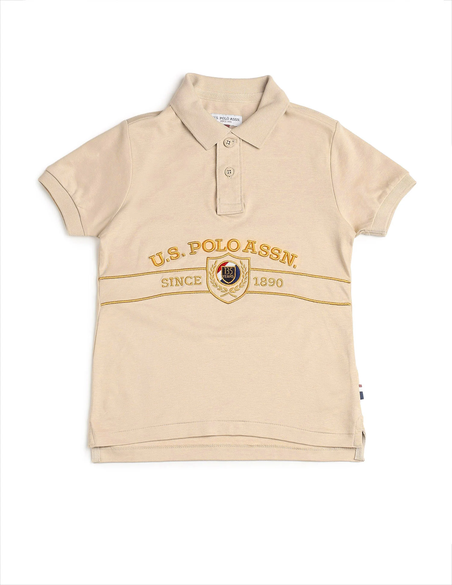 Boys Brand Embroidered Pure Cotton Polo Shirt - Image 7