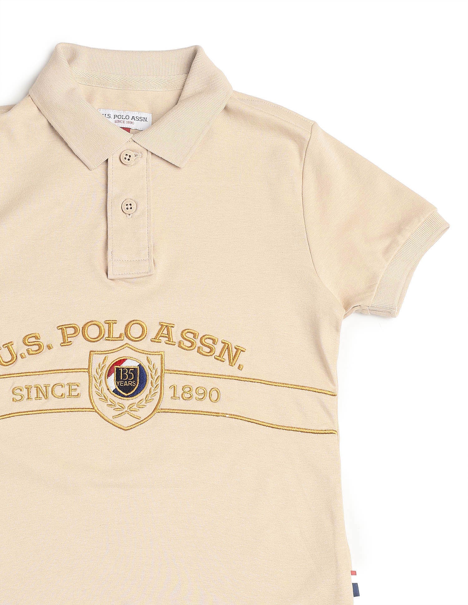 Boys Brand Embroidered Pure Cotton Polo Shirt - Image 9