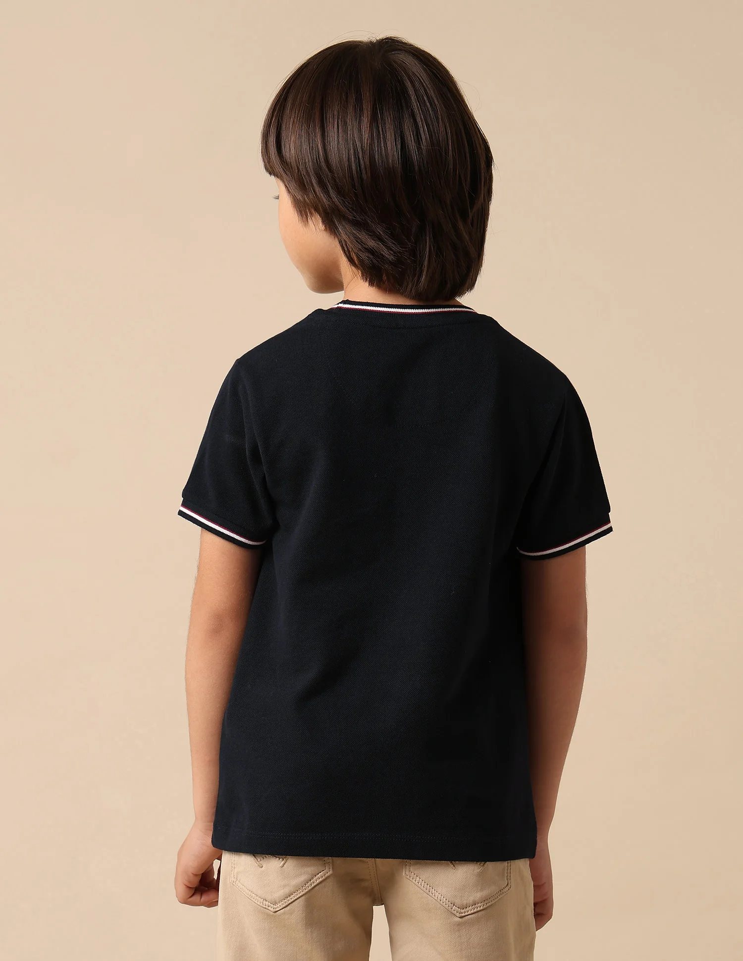 Boys Brand Embroidered Pure Cotton T Shirt - Image 4