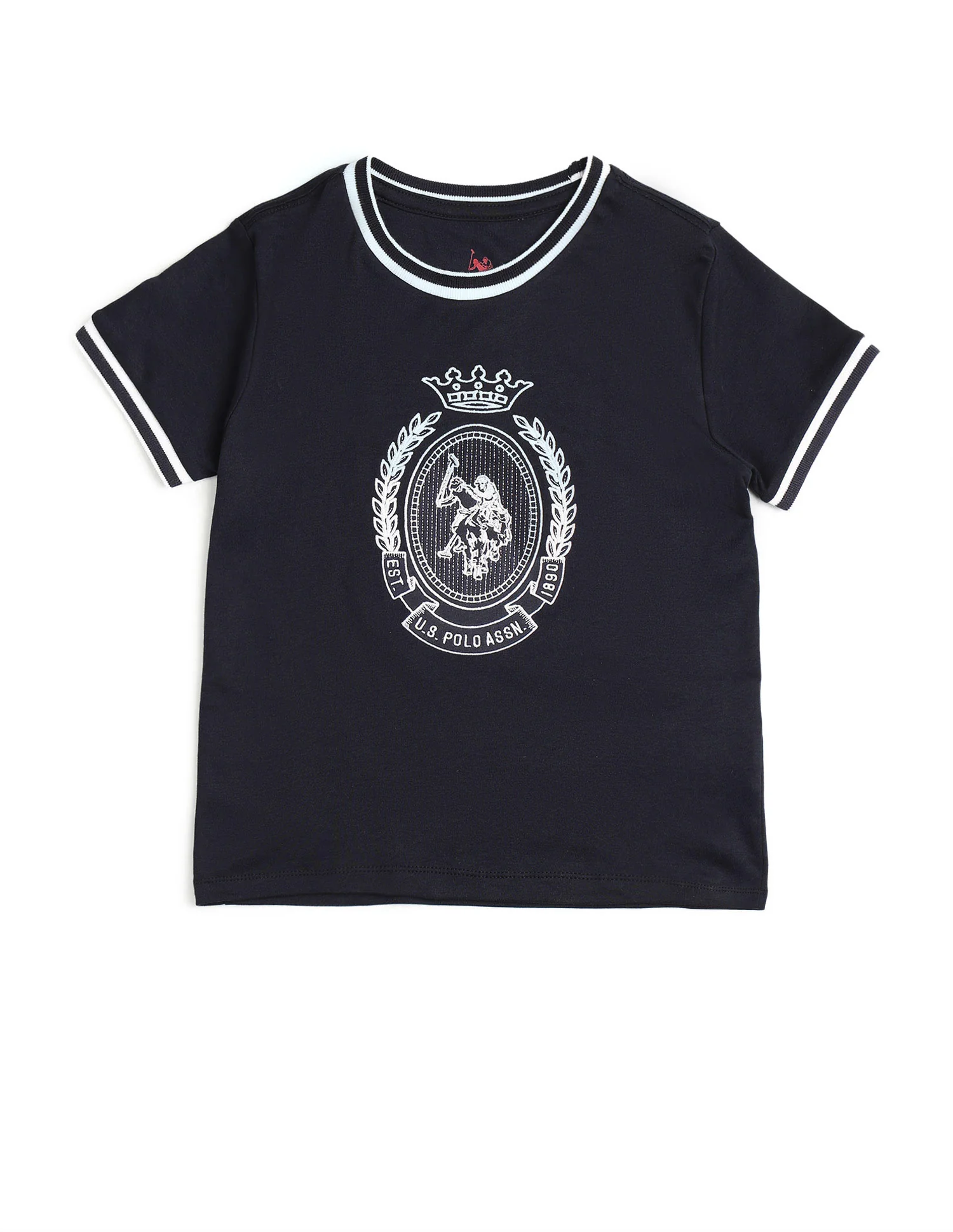 Boys Brand Embroidered Pure Cotton T Shirt - Image 7