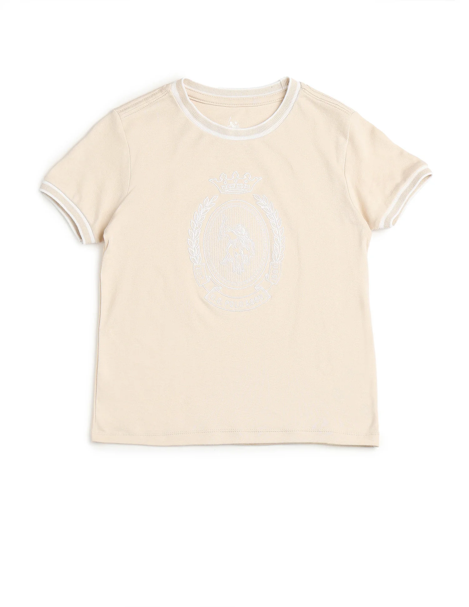 Boys Brand Embroidered Pure Cotton T Shirt - Image 7
