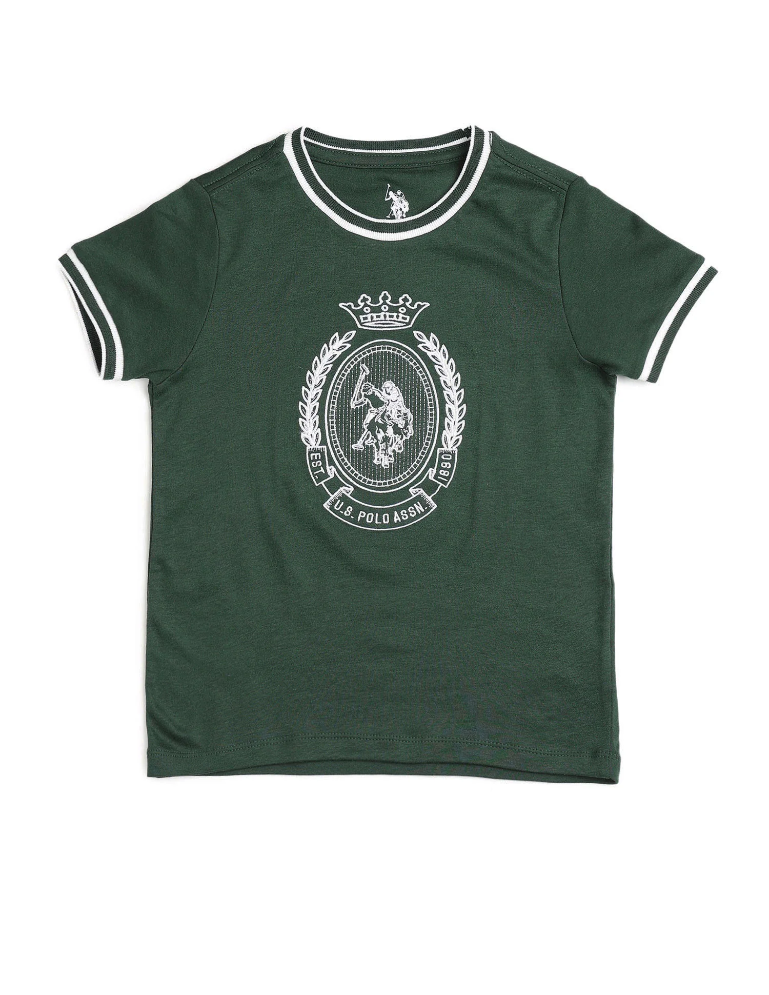 Boys Brand Embroidered Pure Cotton T Shirt - Image 7