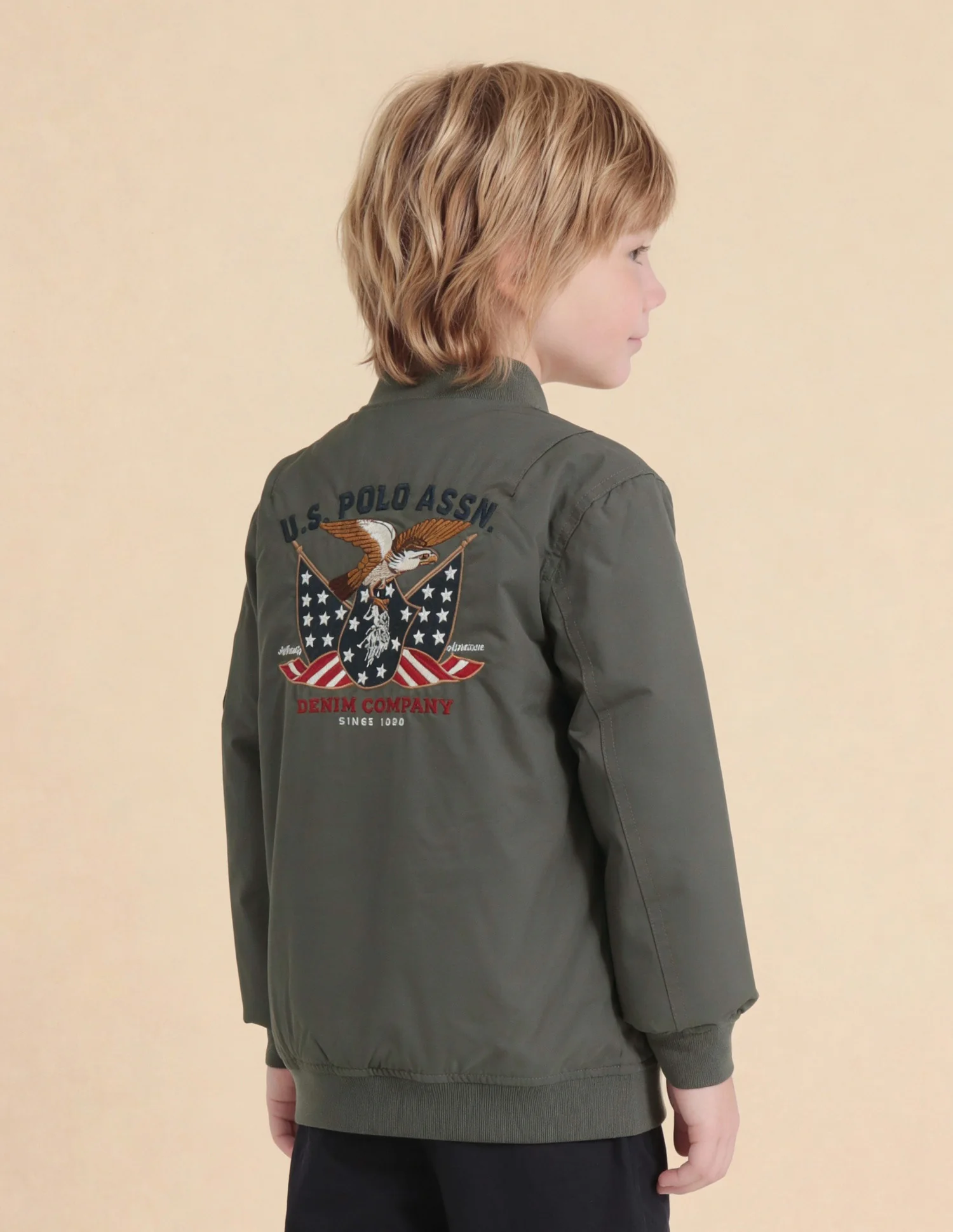 Boys Brand Embroidered Regular Fit Jacket - Image 5