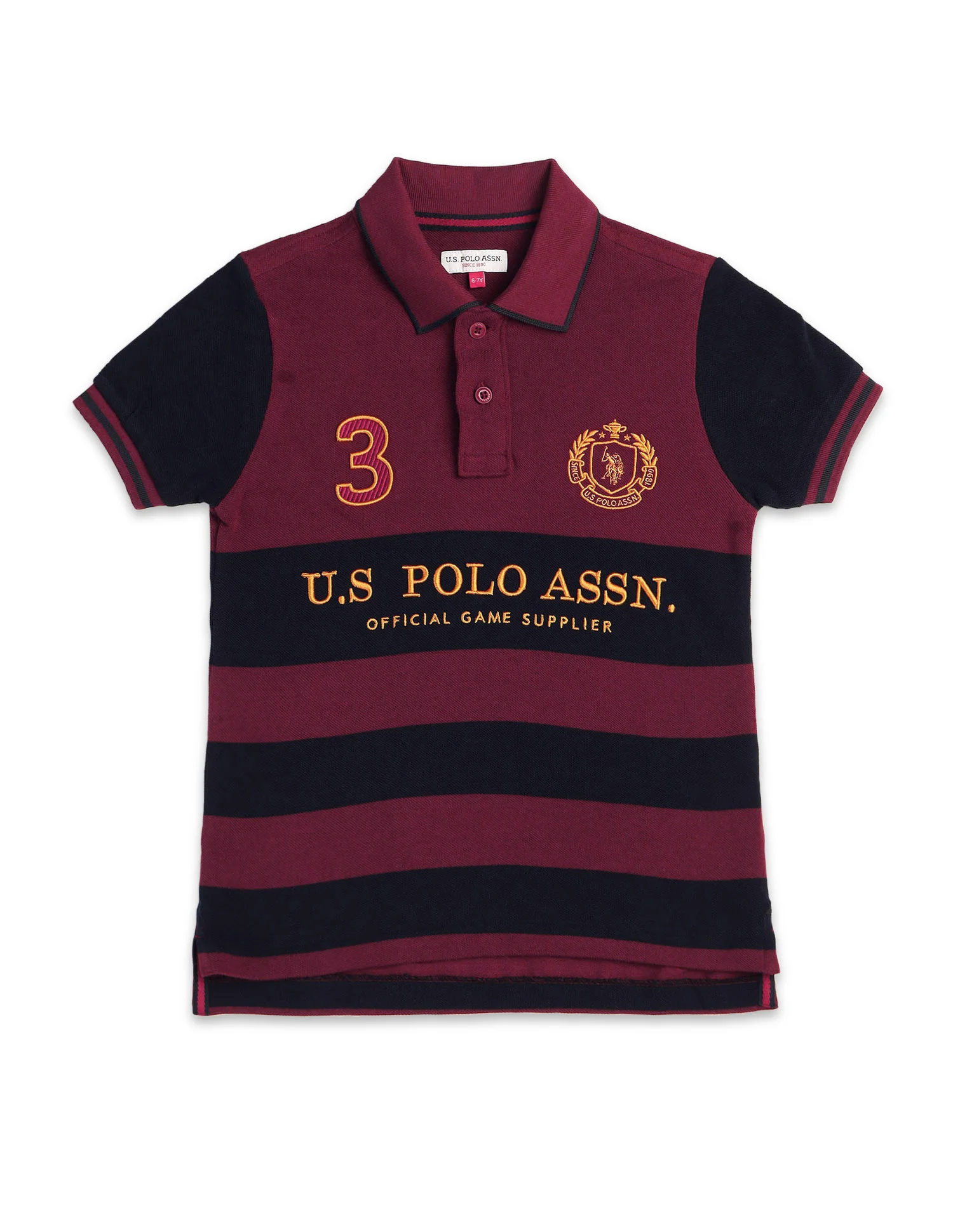 Boys Brand Embroidered Regular Fit Polo Shirt - Image 7