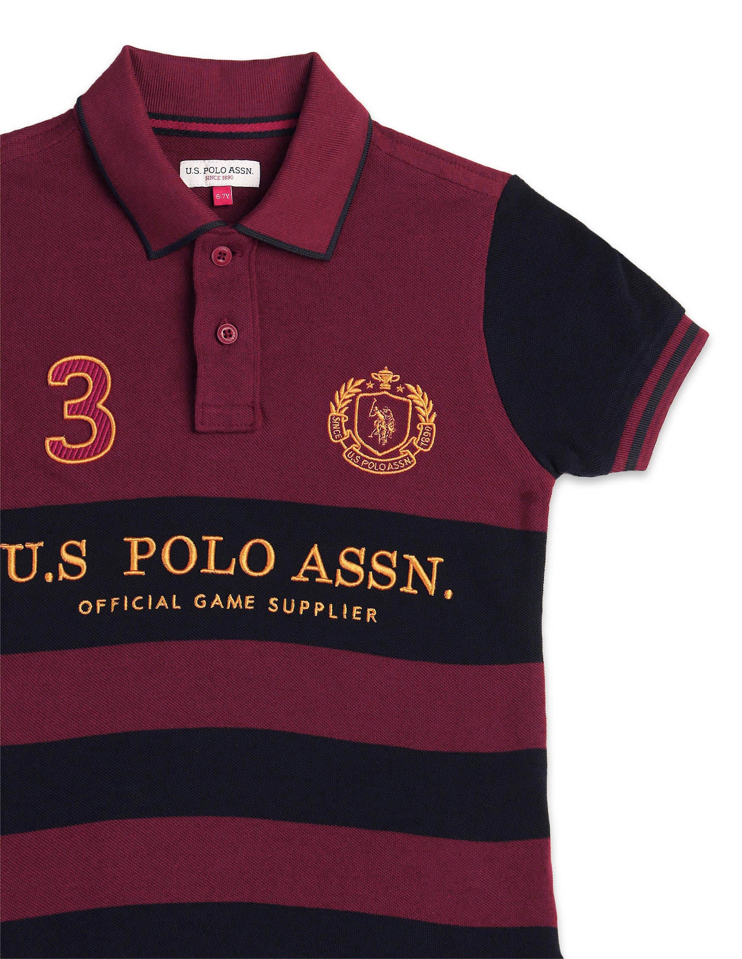 Boys Brand Embroidered Regular Fit Polo Shirt - Image 9