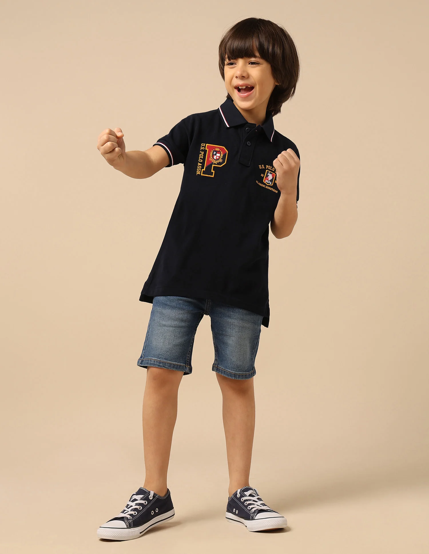 Boys Brand Embroidered Regular Fit Polo Shirt - Image 3
