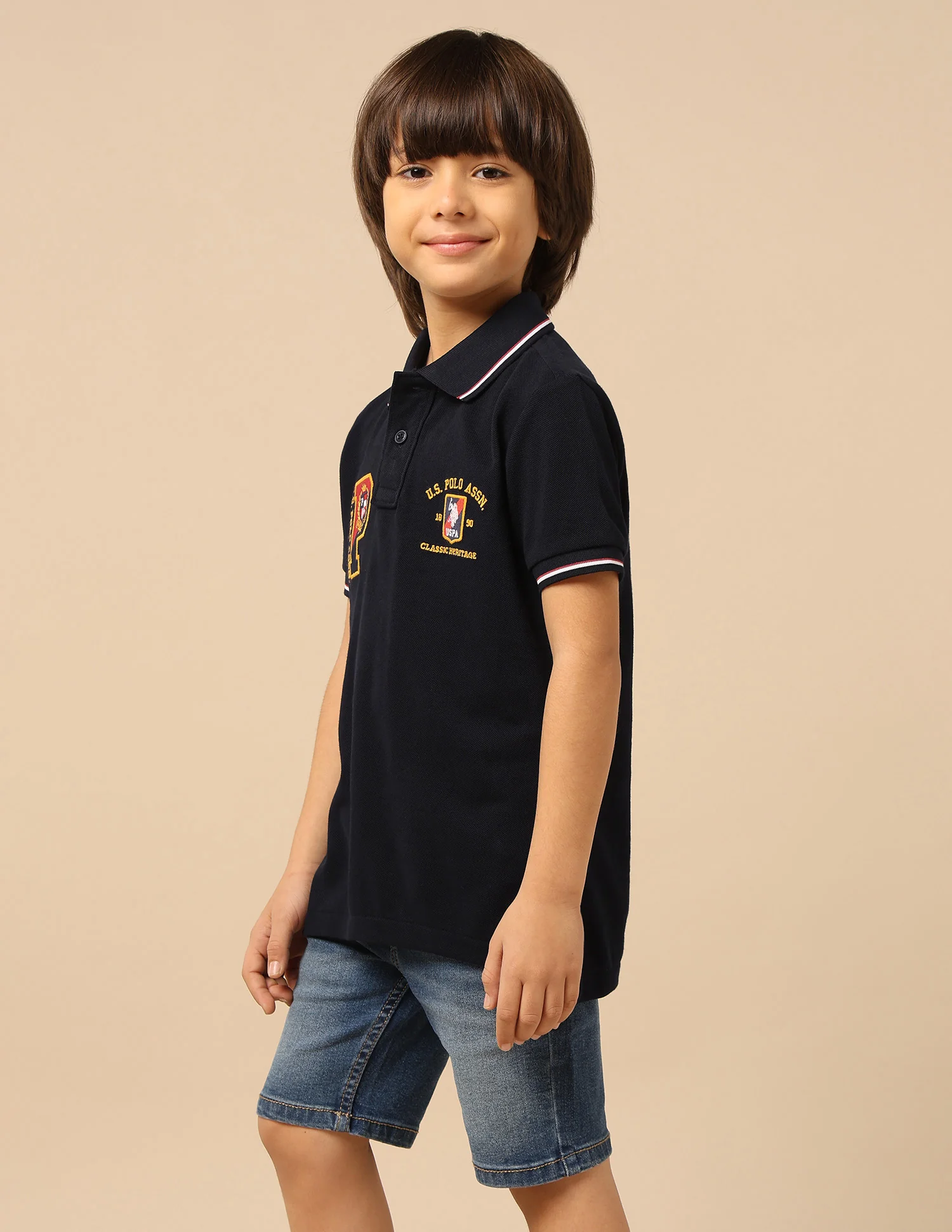 Boys Brand Embroidered Regular Fit Polo Shirt - Image 4