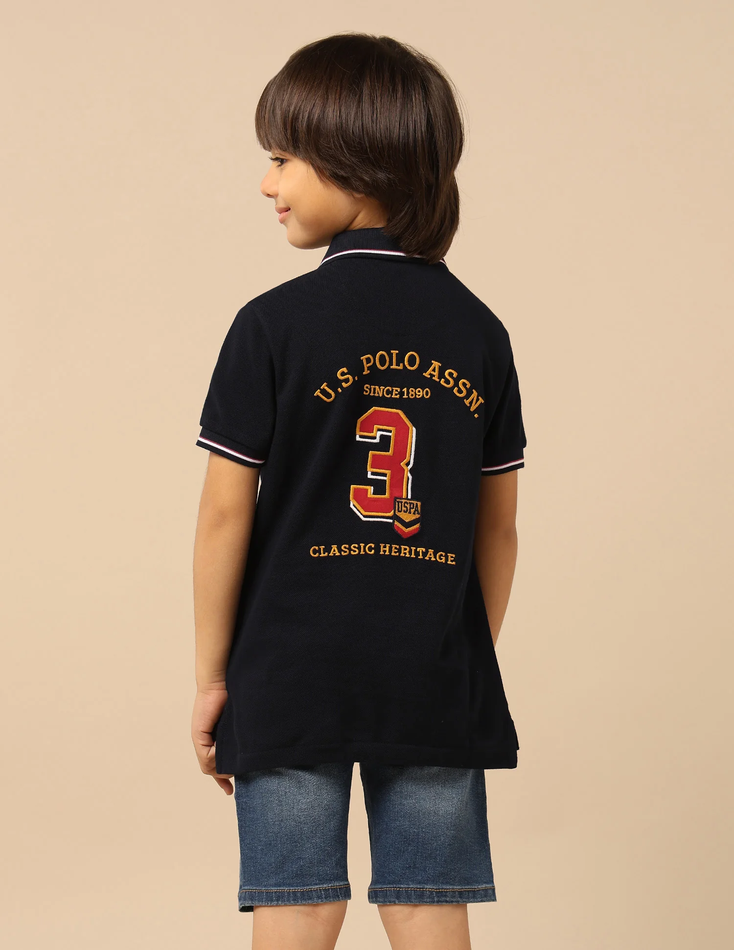 Boys Brand Embroidered Regular Fit Polo Shirt - Image 5