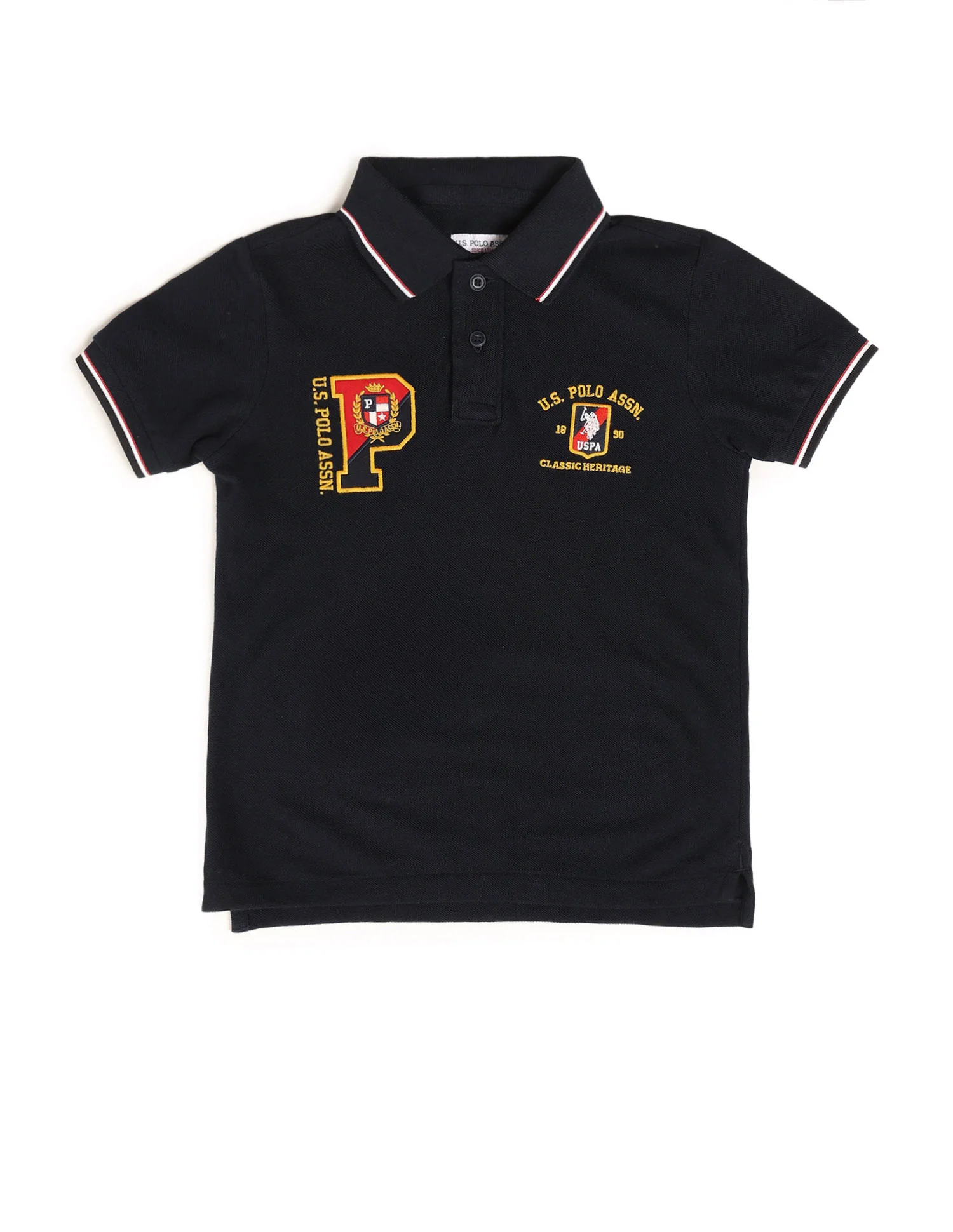 Boys Brand Embroidered Regular Fit Polo Shirt - Image 7