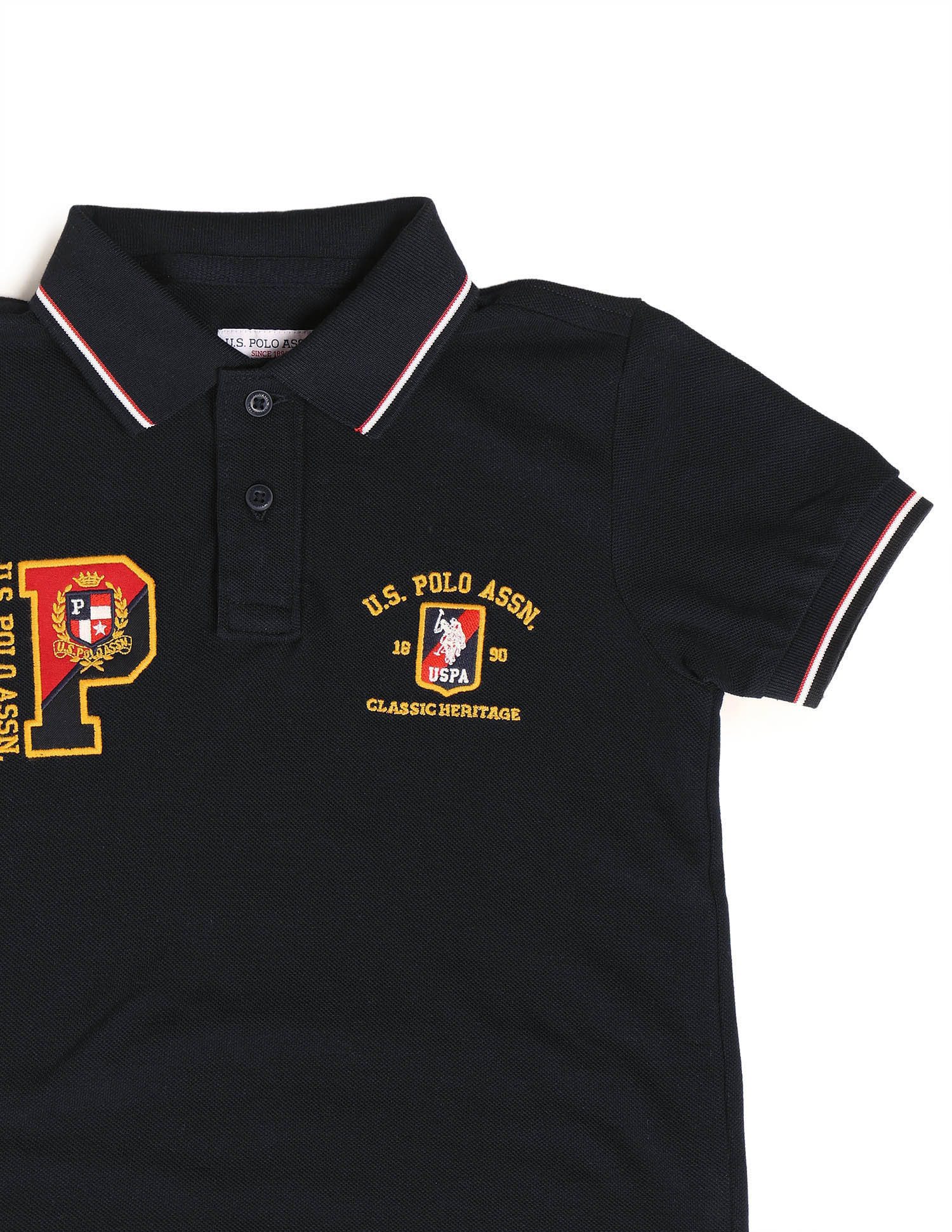 Boys Brand Embroidered Regular Fit Polo Shirt - Image 9
