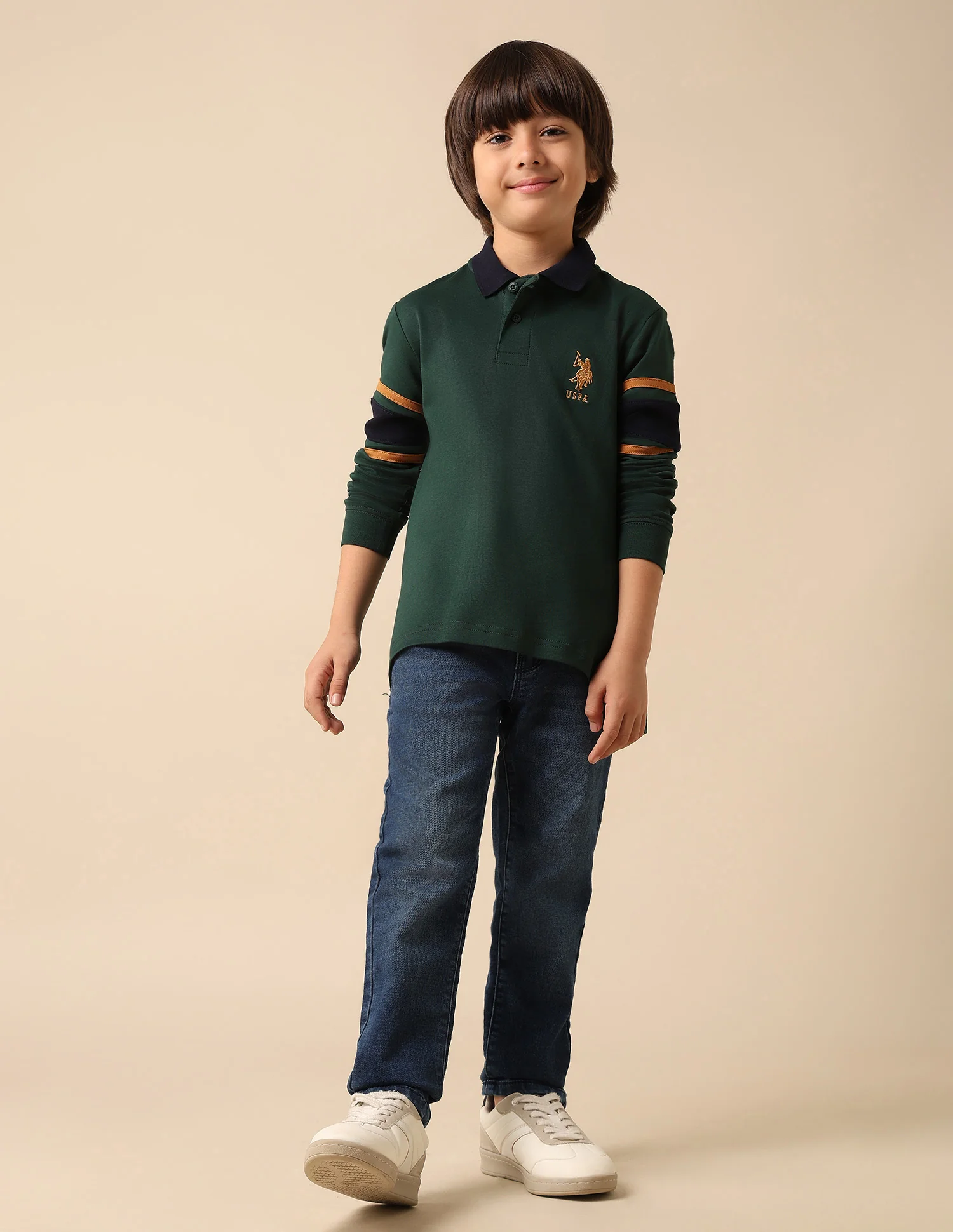 Boys Brand Embroidered Regular Fit Polo Shirt - Image 3