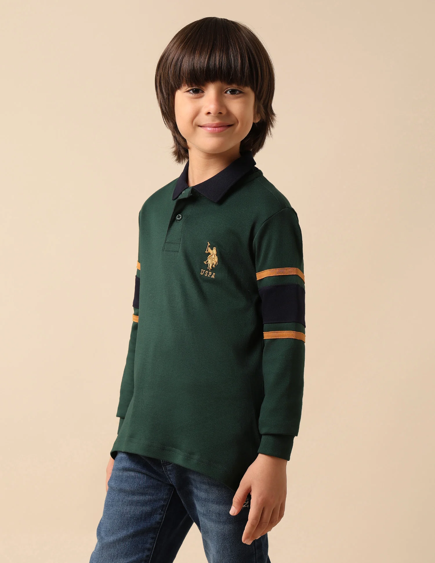 Boys Brand Embroidered Regular Fit Polo Shirt - Image 4