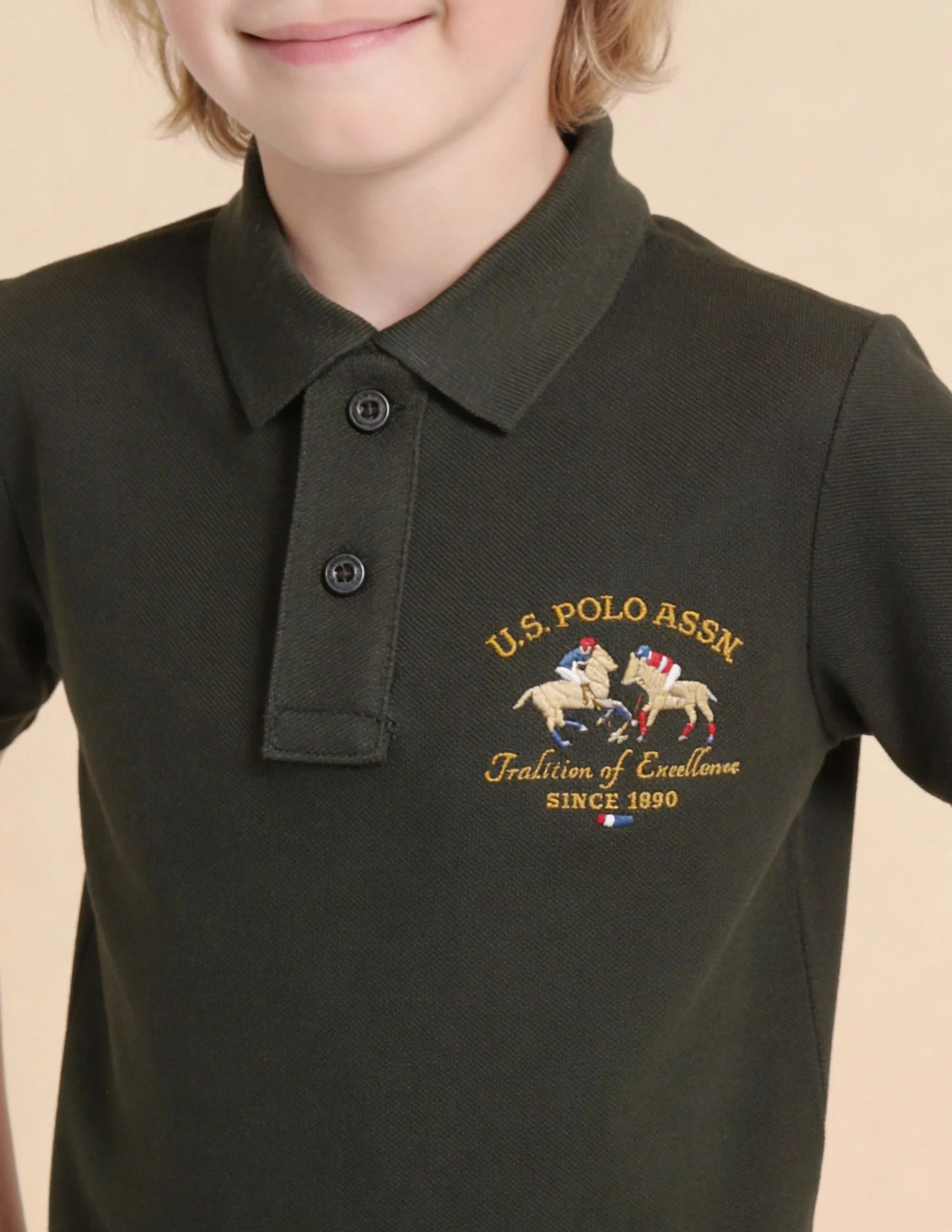 Boys Brand Embroidered Regular Fit Polo Shirt - Image 6