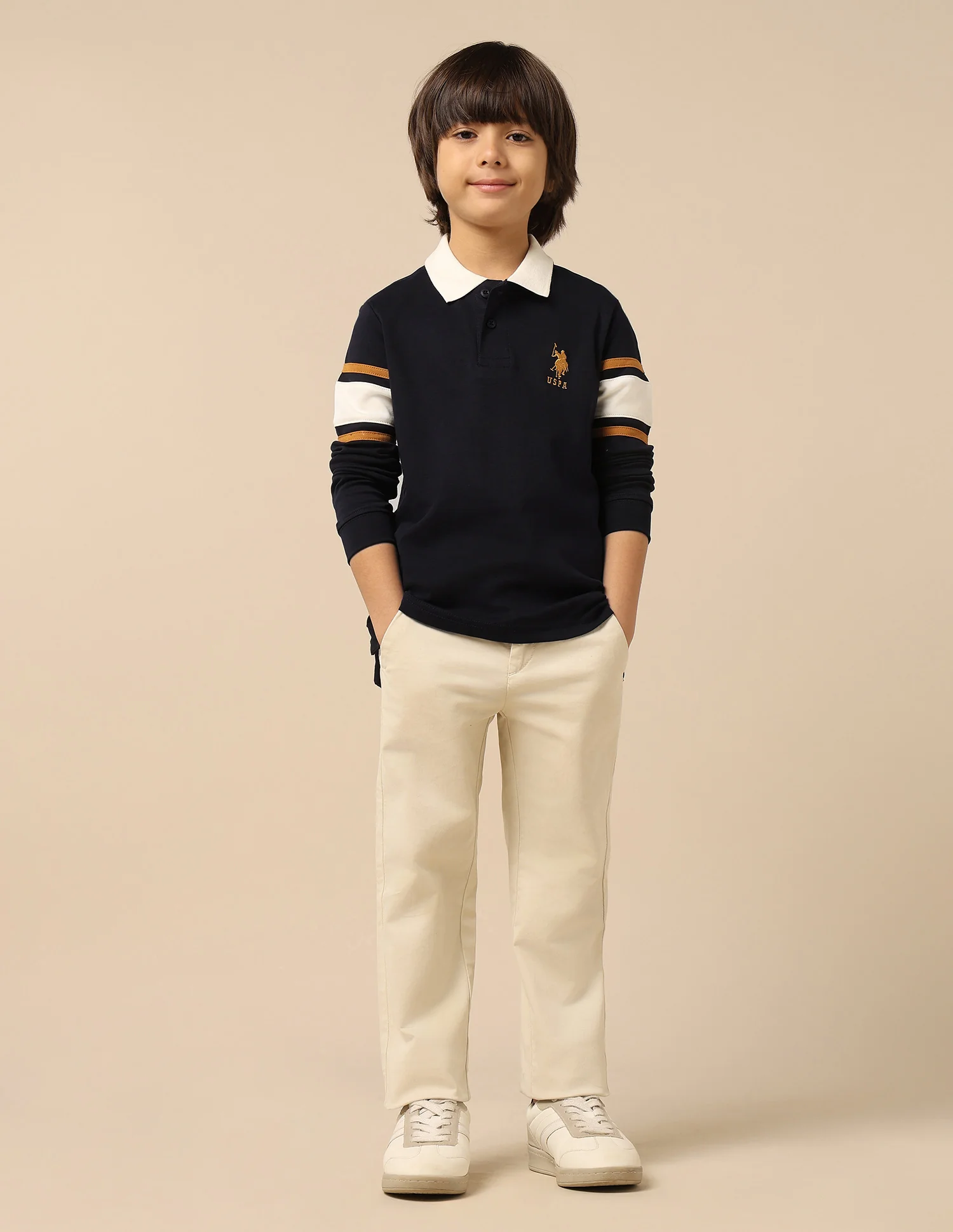 Boys Brand Embroidered Regular Fit Polo Shirt - Image 3